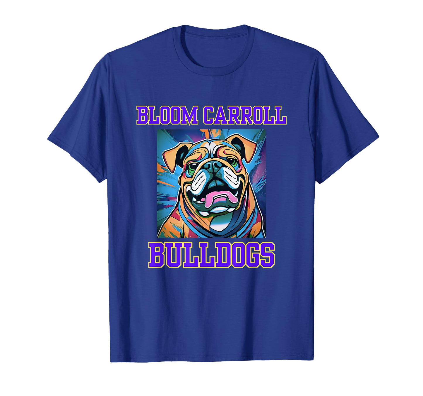 Cool Bloom Carroll Bulldogs Pop Art Graffiti T-Shirt