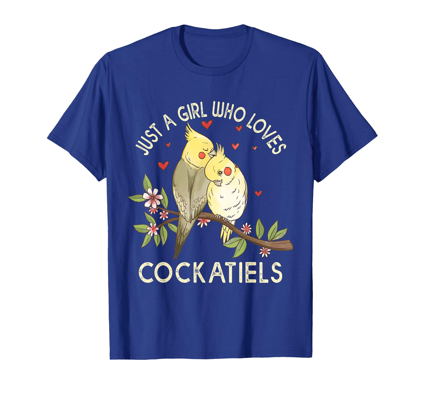 Cockatiels Love Birds Couple Valentines Day Cute Parrot Birb T-Shirt