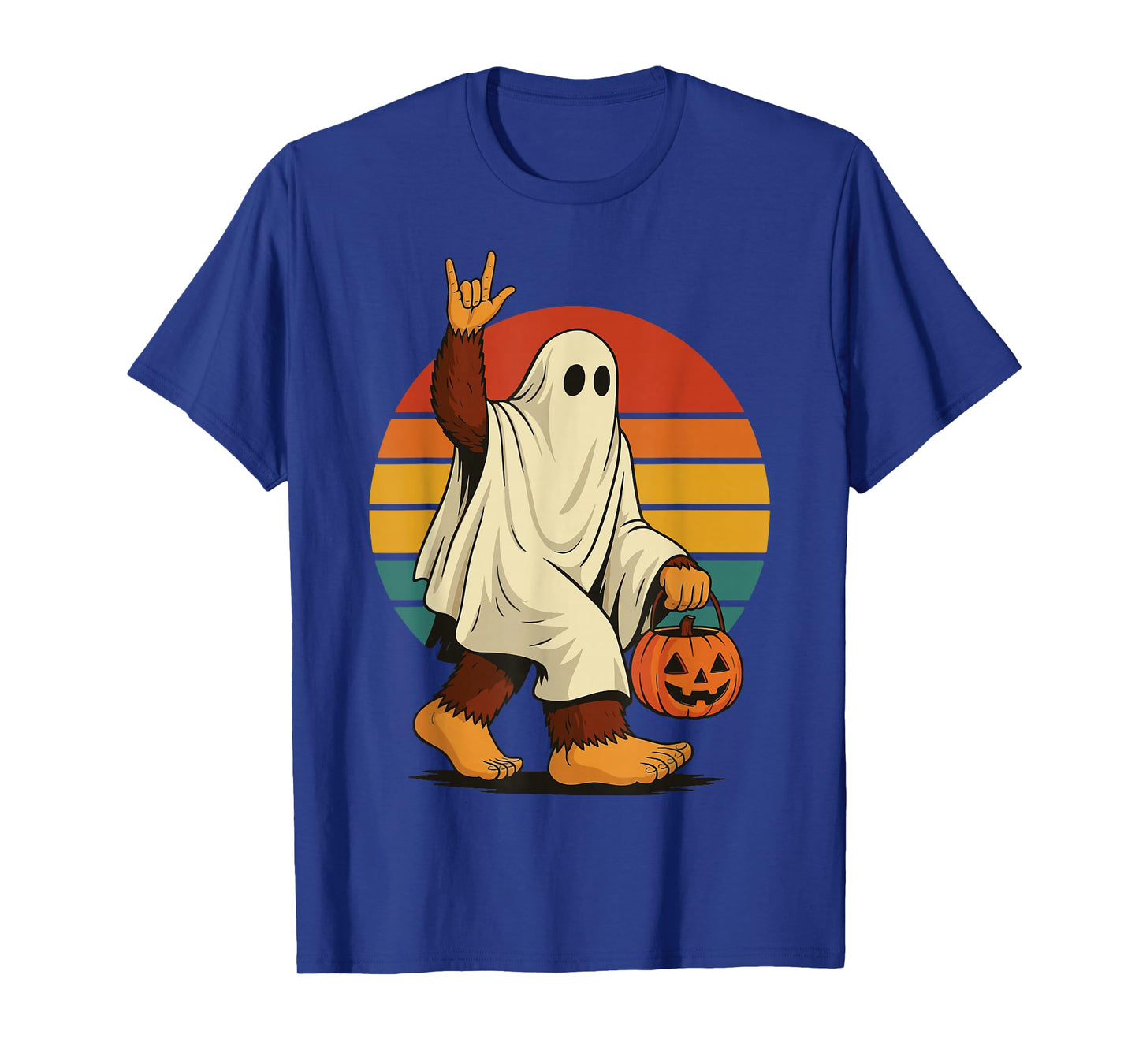 Bigfoot Halloween Ghost T-Shirt