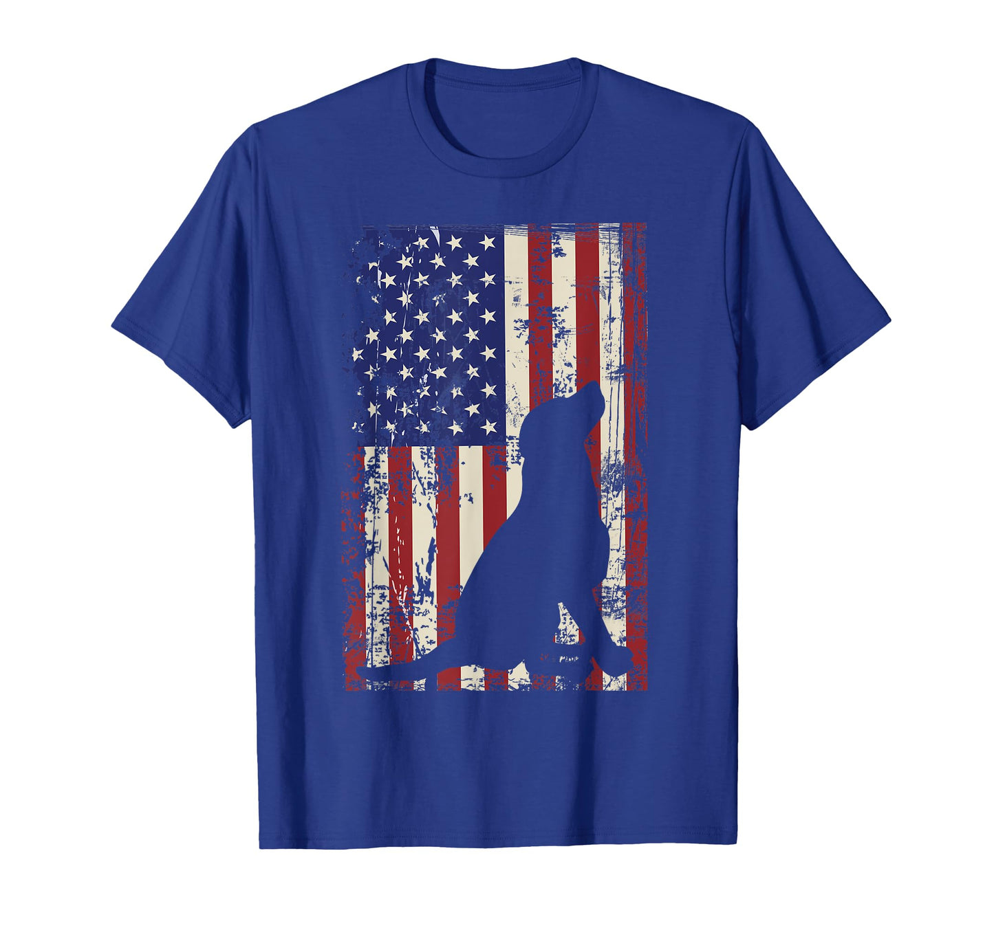 Patriotic Labrador 4th of July American Flag T-Shirt
