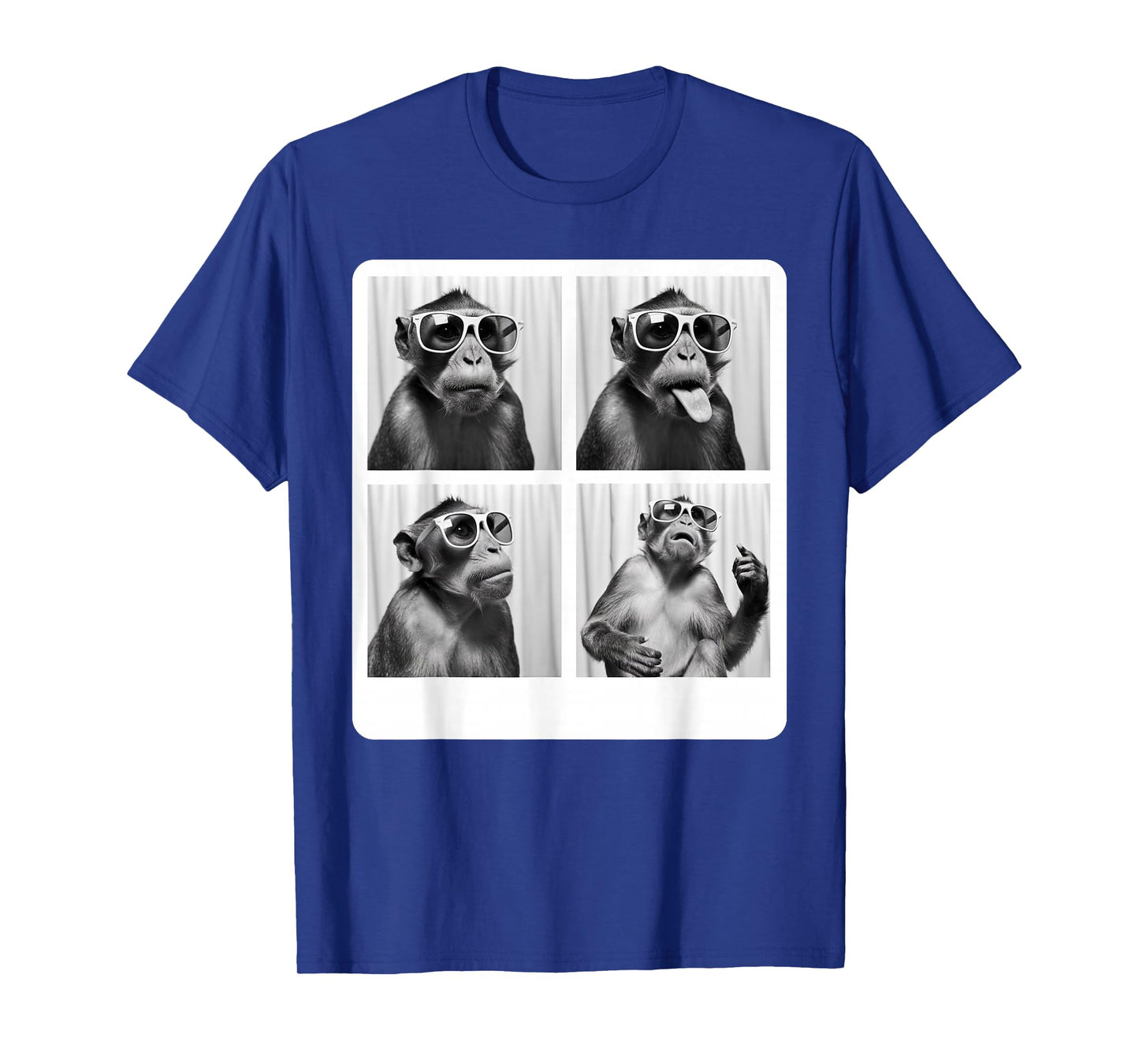 Funny Monkey PhotoBooth with Sunglasses, Cute Chimp T-Shirt