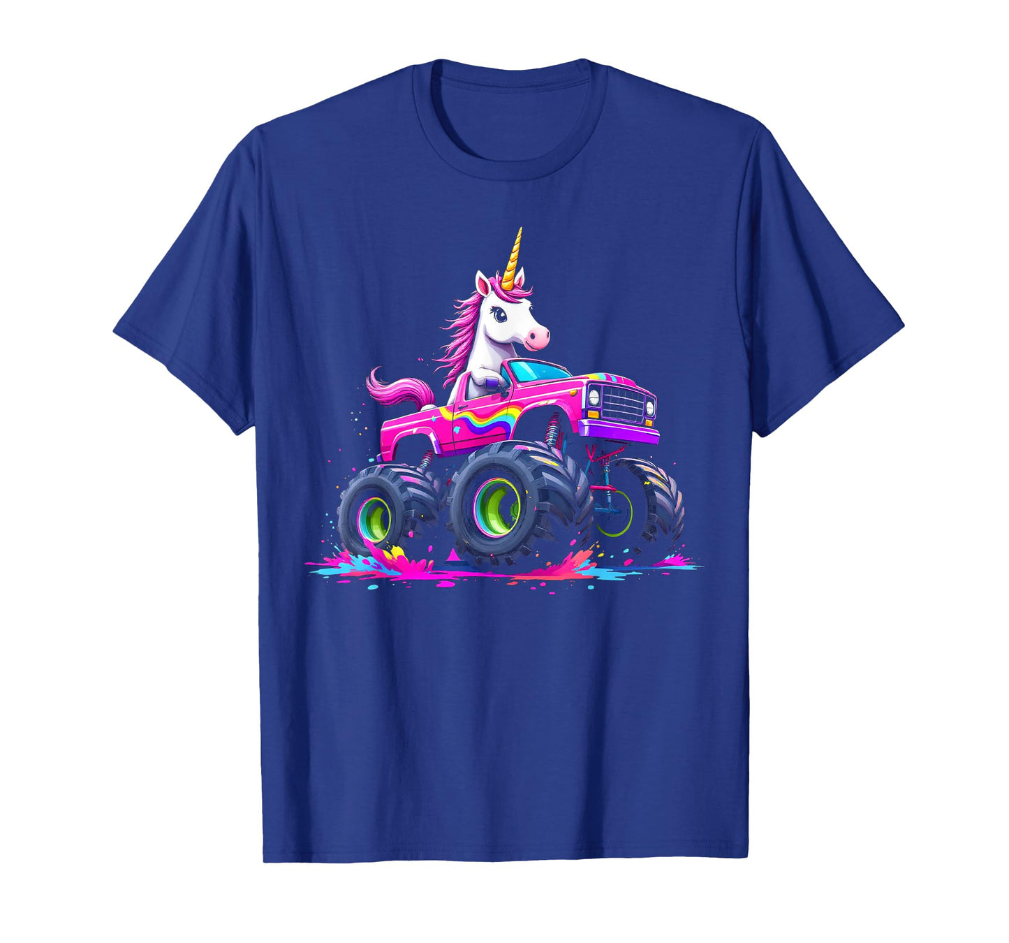 Monster Truck Unicorn Birthday Party Monster Truck Girl T-Shirt