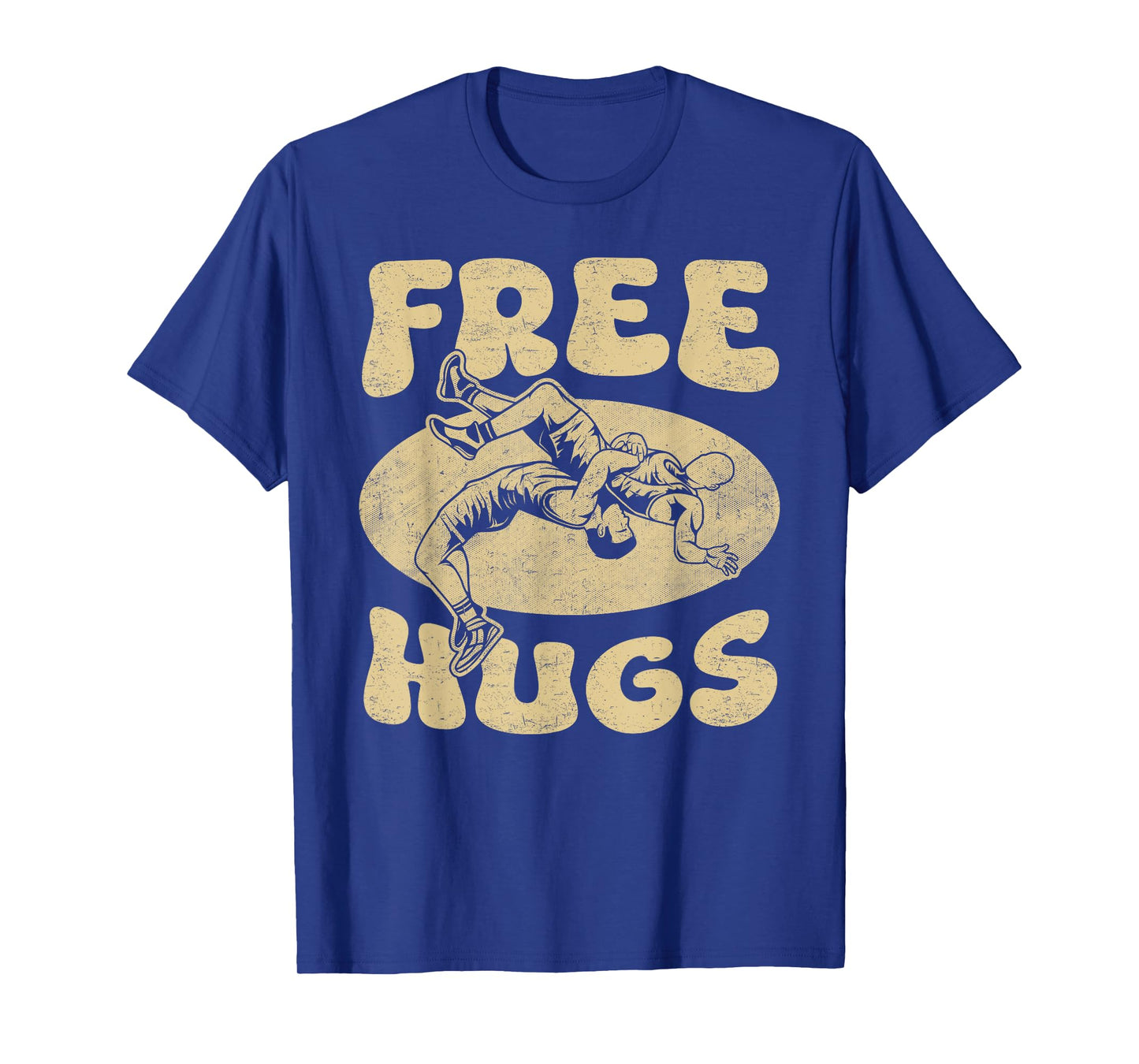 Wrestling - Funny Free Hugs Wrestling Shirt Wrestler Wrestle T-Shirt