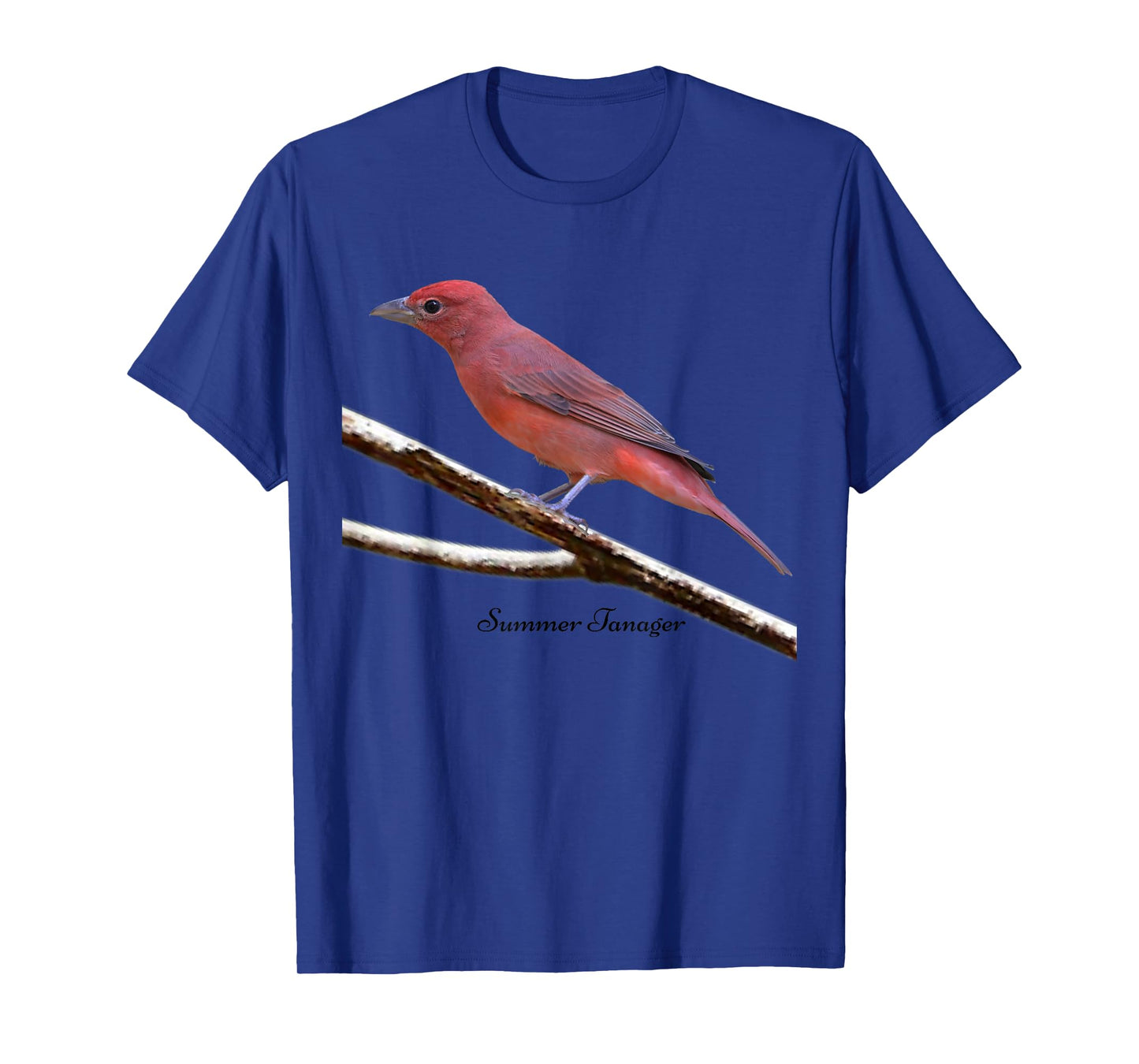 Summer Tanager Bird Ornithology T-Shirt for Men Women Kids