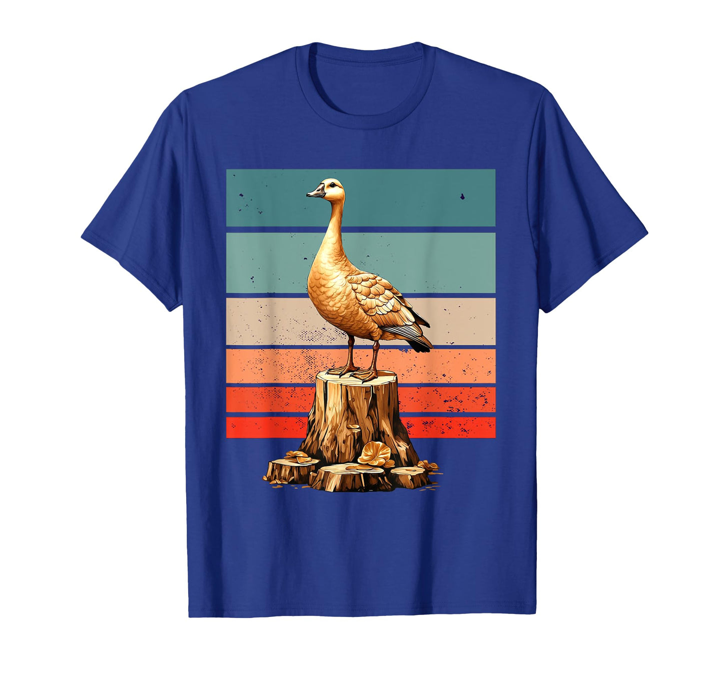 Goose golden majestic realistic tree stump nature Bird T-Shirt
