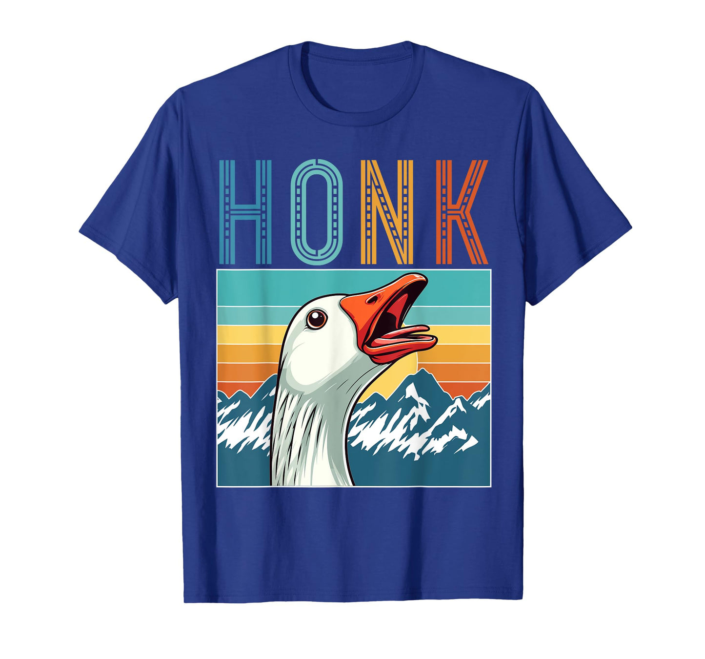 Funny Goose Honk Retro Vintage T-Shirt