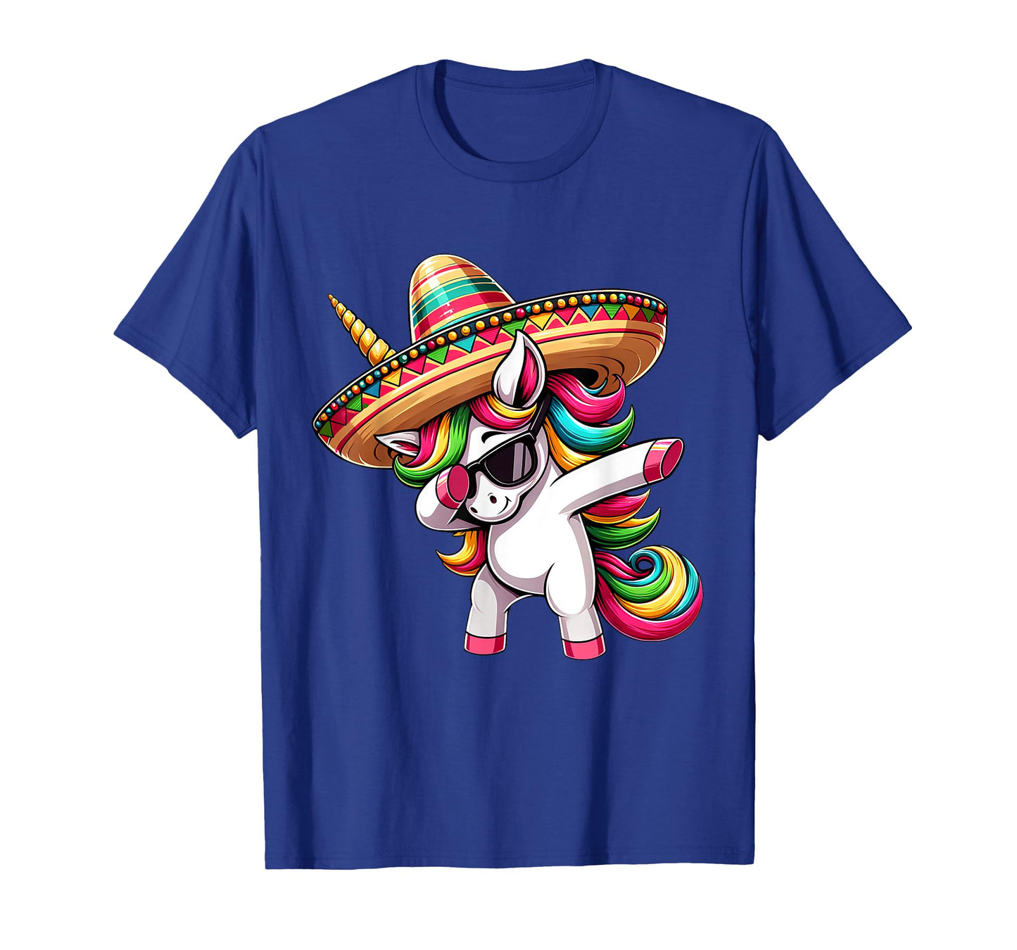Cinco de Mayo Dabbing Unicorn Funny Mexican Dab Girl Kids T-Shirt