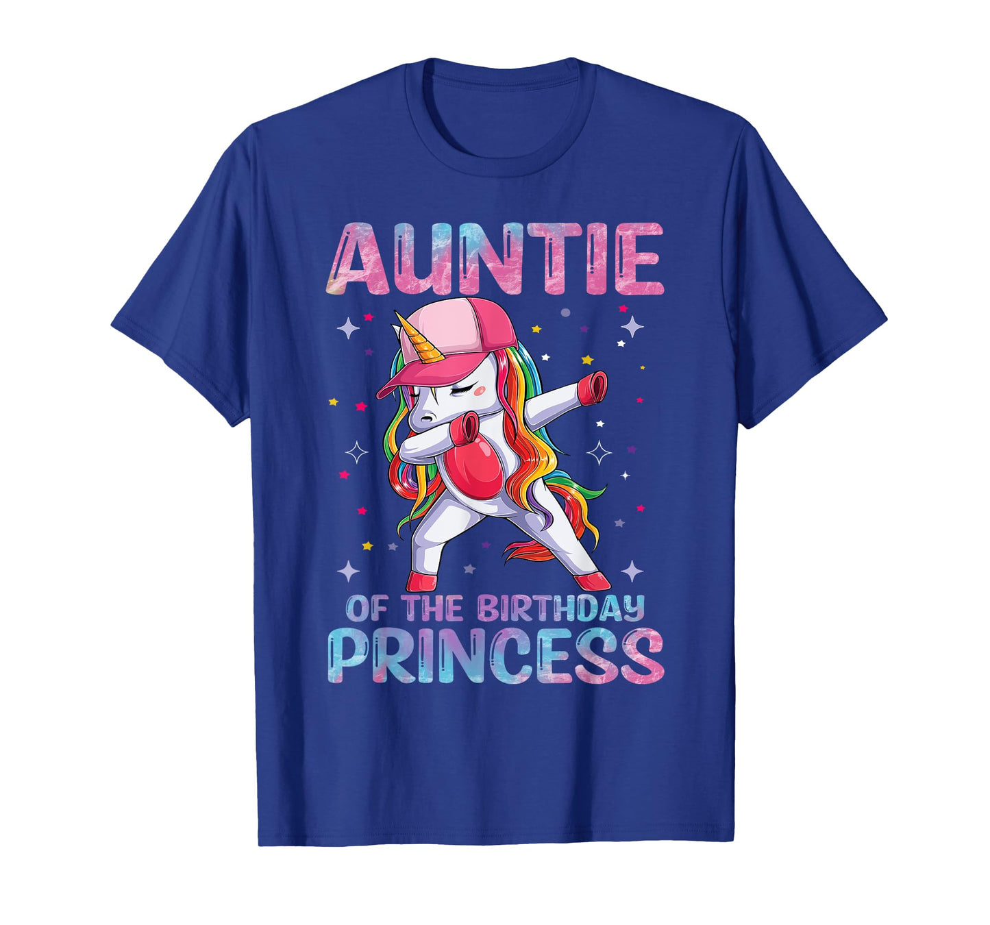 Auntie of the Birthday Princess Girl Dabbing Unicorn Aunt T-Shirt
