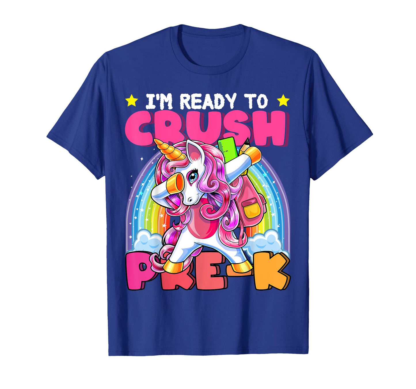 Crush Pre-K Dabbing Unicorn Back to School Girls Gift T-Shirt