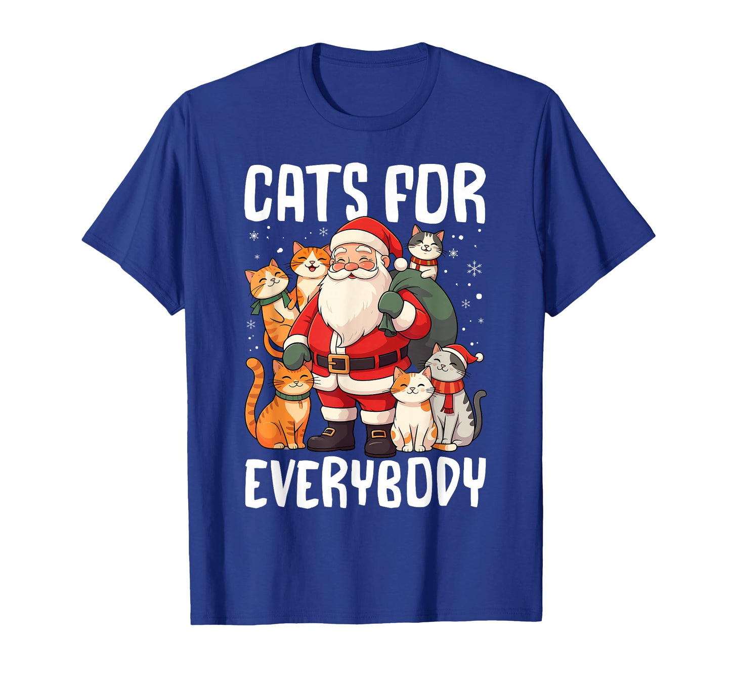 Cats For Everybody Christmas Santa with Cats T-Shirt
