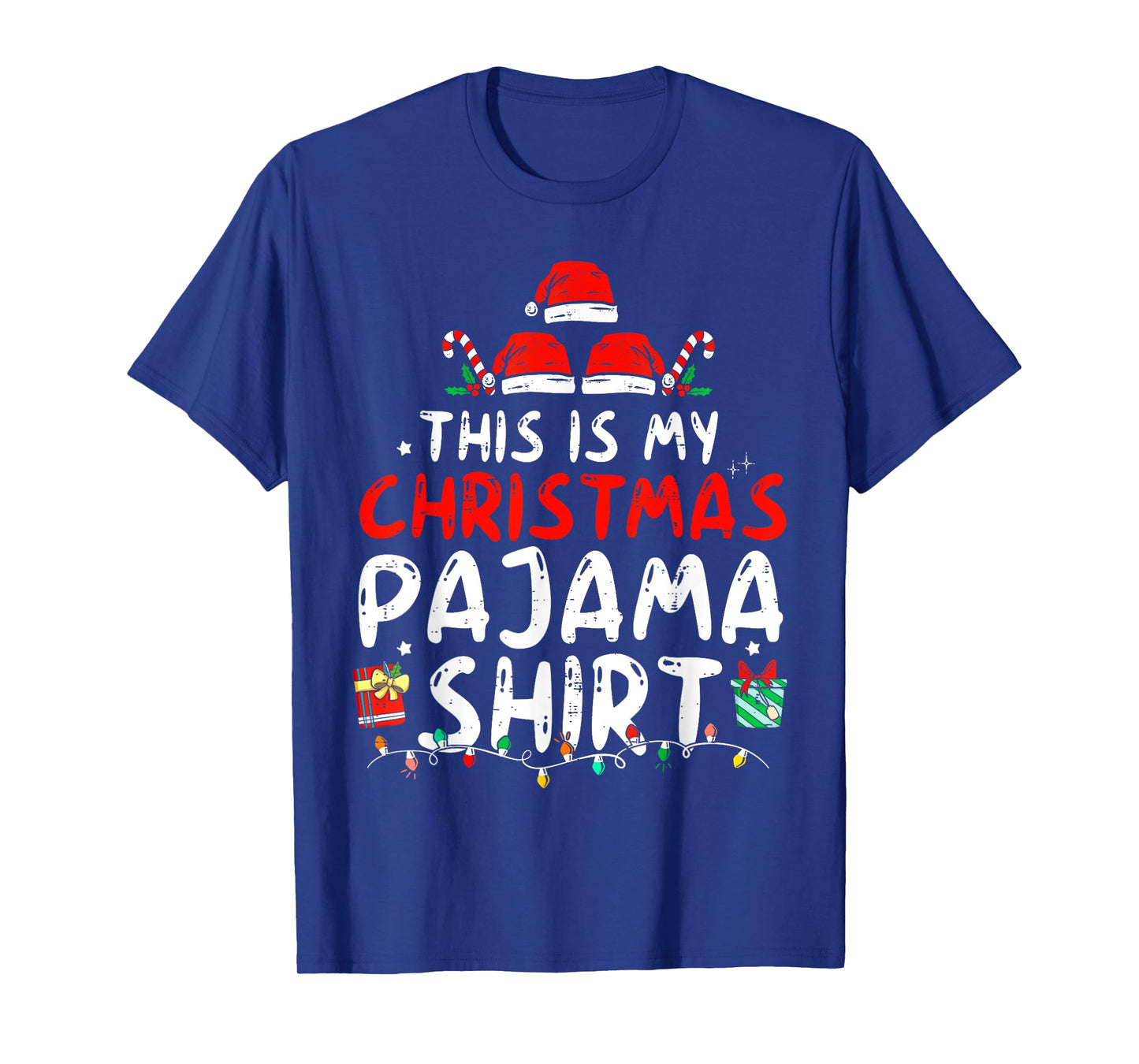 This Is My Christmas Pajama Shirt Funny Xmas PJs Men Women T-Shirt