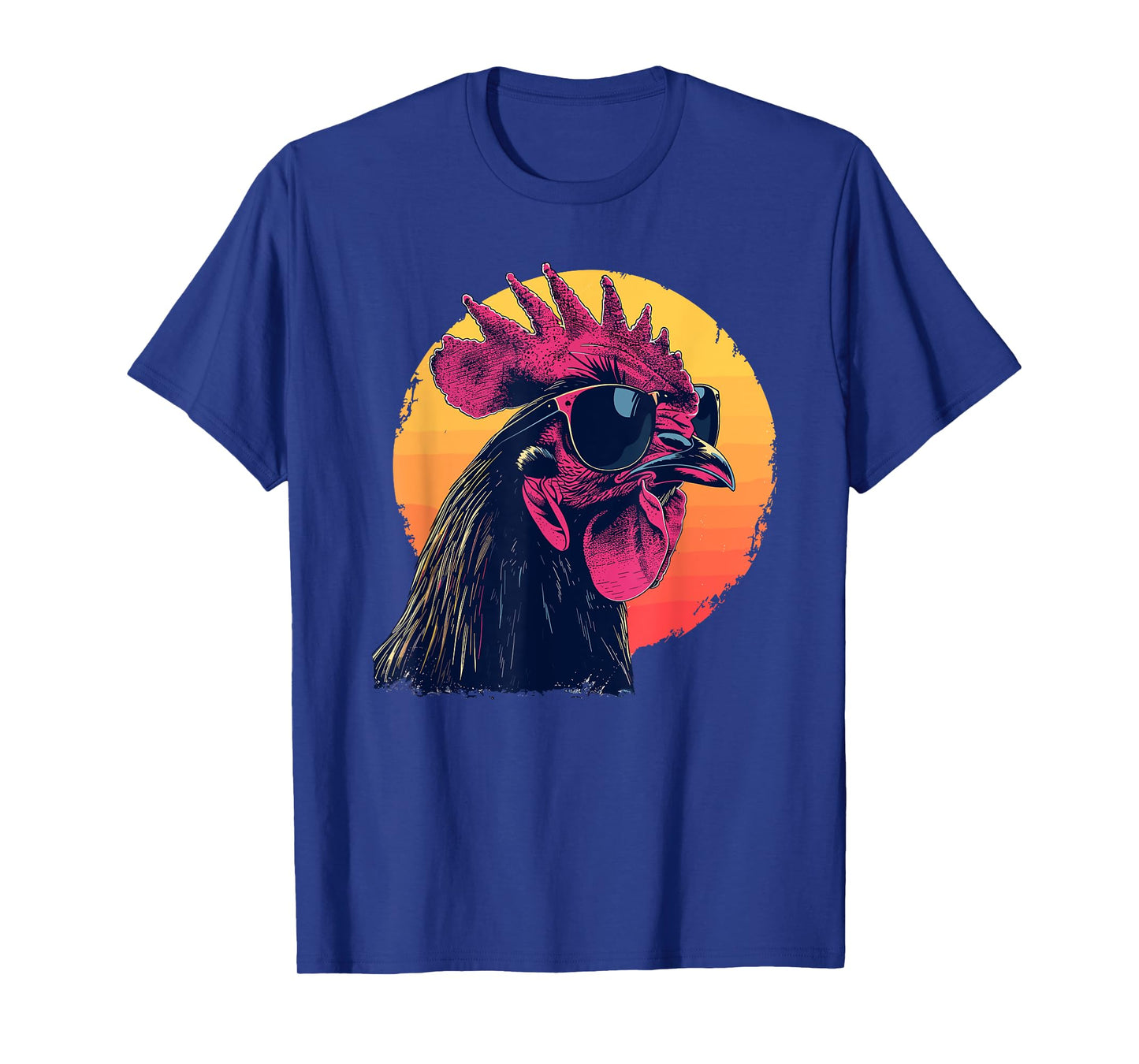 Retro Vintage Chicken Cool Rooster Wearing Sunglasses T-Shir T-Shirt