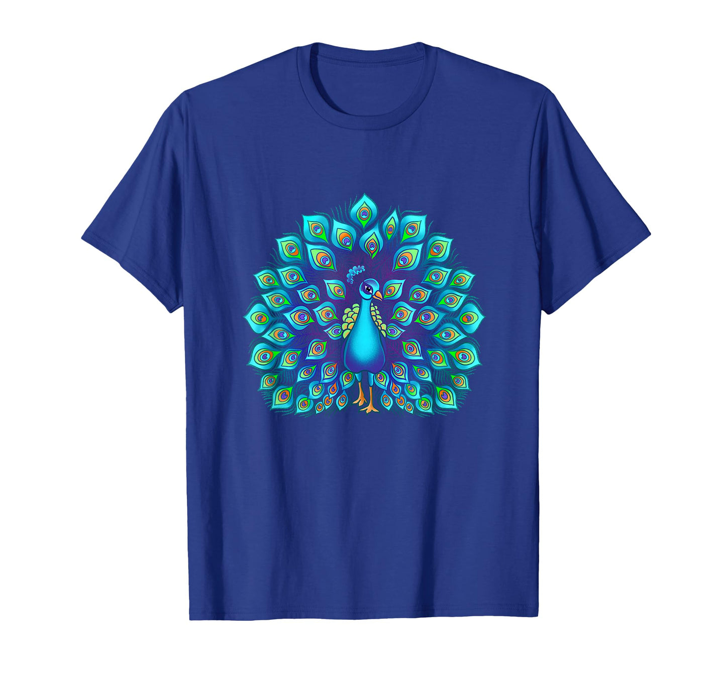 Peacock Bird Lover Illustration T-Shirt