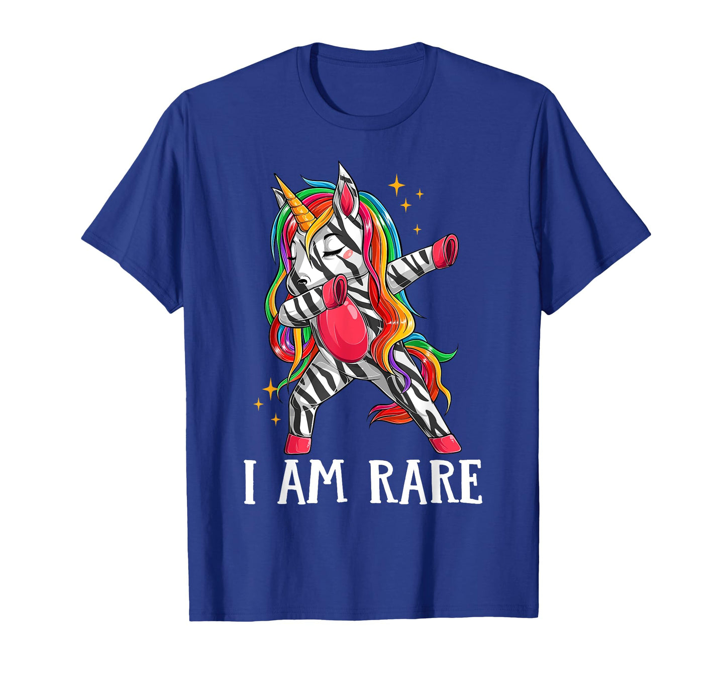 Kids I Am Rare Zebra Unicorn Warrior Rare Disease Awareness T-Shirt