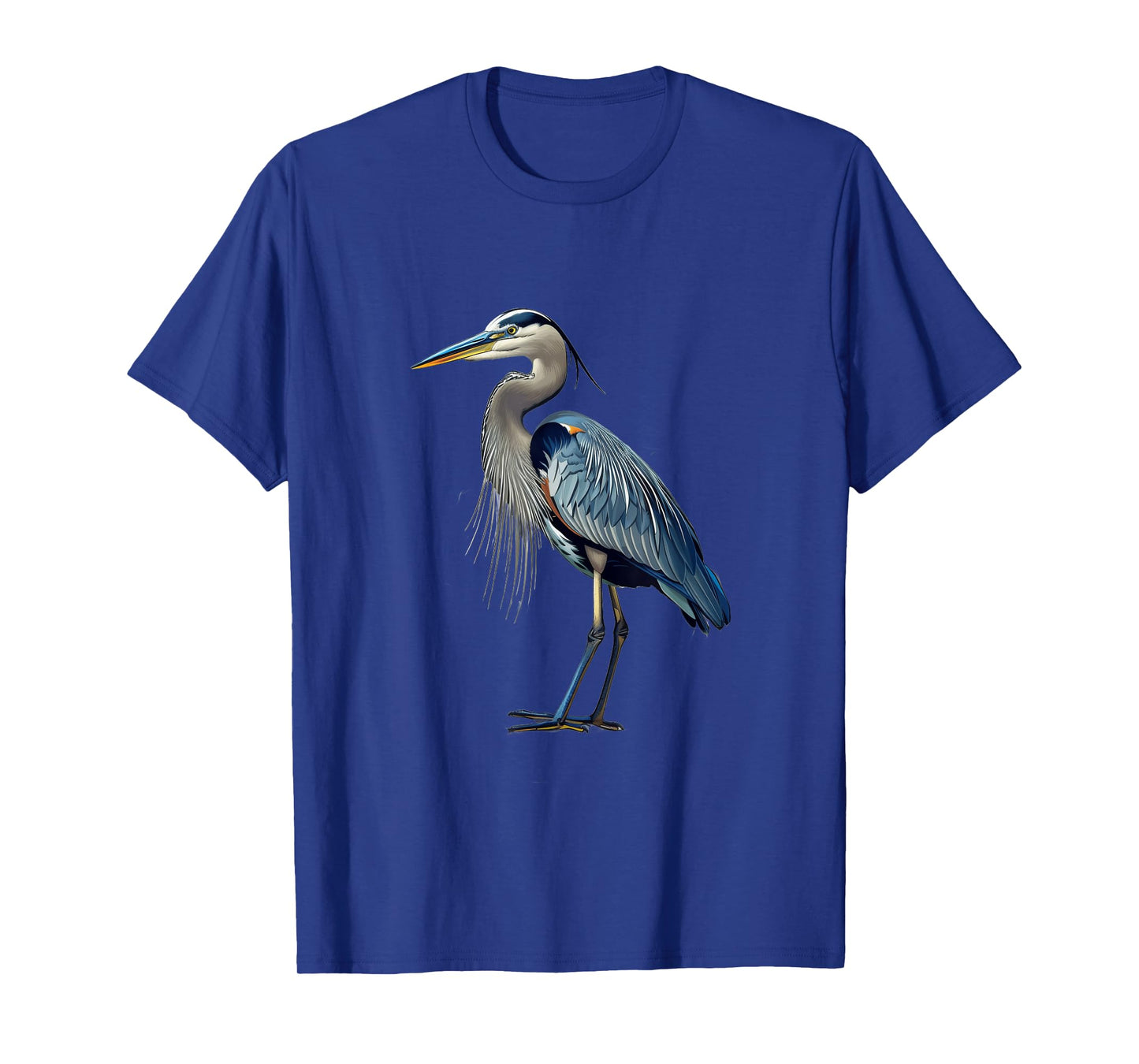 Great Blue Heron Round Image T-Shirt