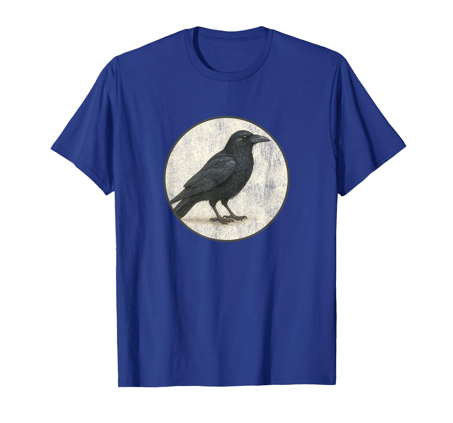 Colorful Retro American Crow Bird Design T-Shirt