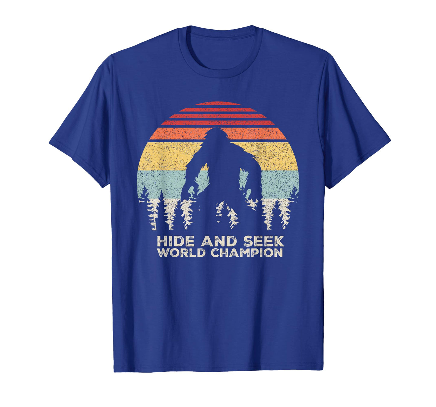Retro Hide & Seek Champion Shirt Funny Sasquatch Bigfoot T-Shirt