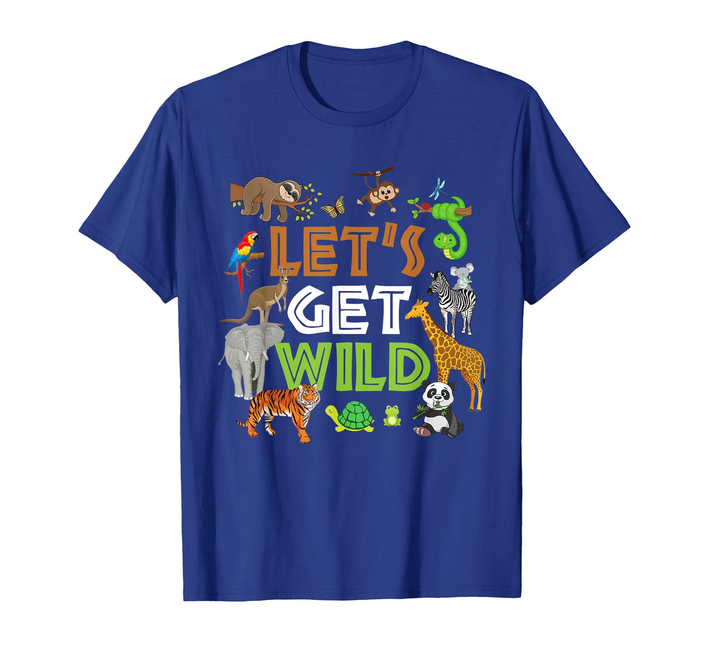 Let's Get Wild Zoo Animals Safari Party A Day At The Zoo T-Shirt