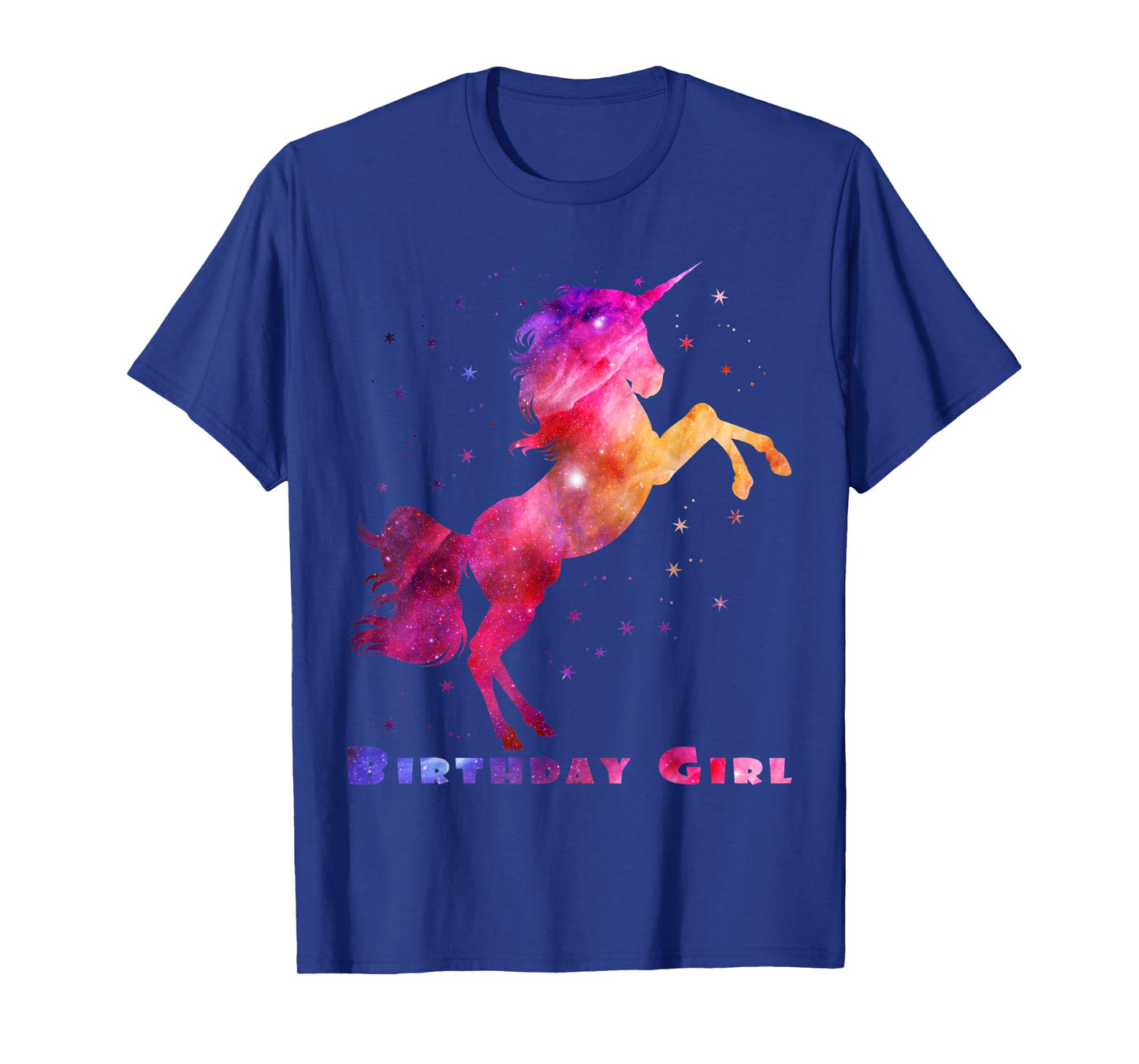 Space Unicorn Birthday Girl Galaxy Unicorn Cute Teens Kids T-Shirt