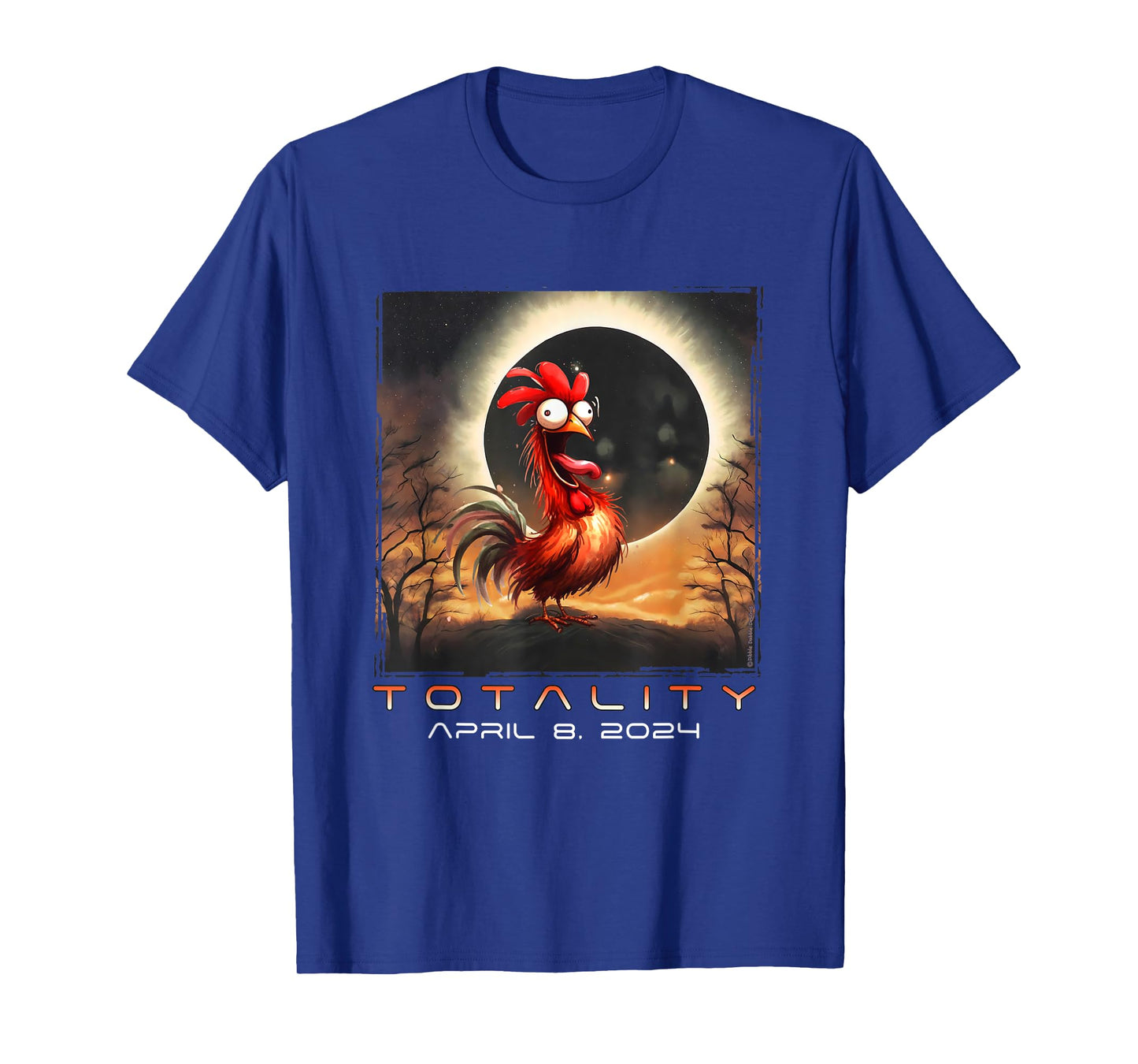 Funny Chicken Total Solar Eclipse T-Shirt