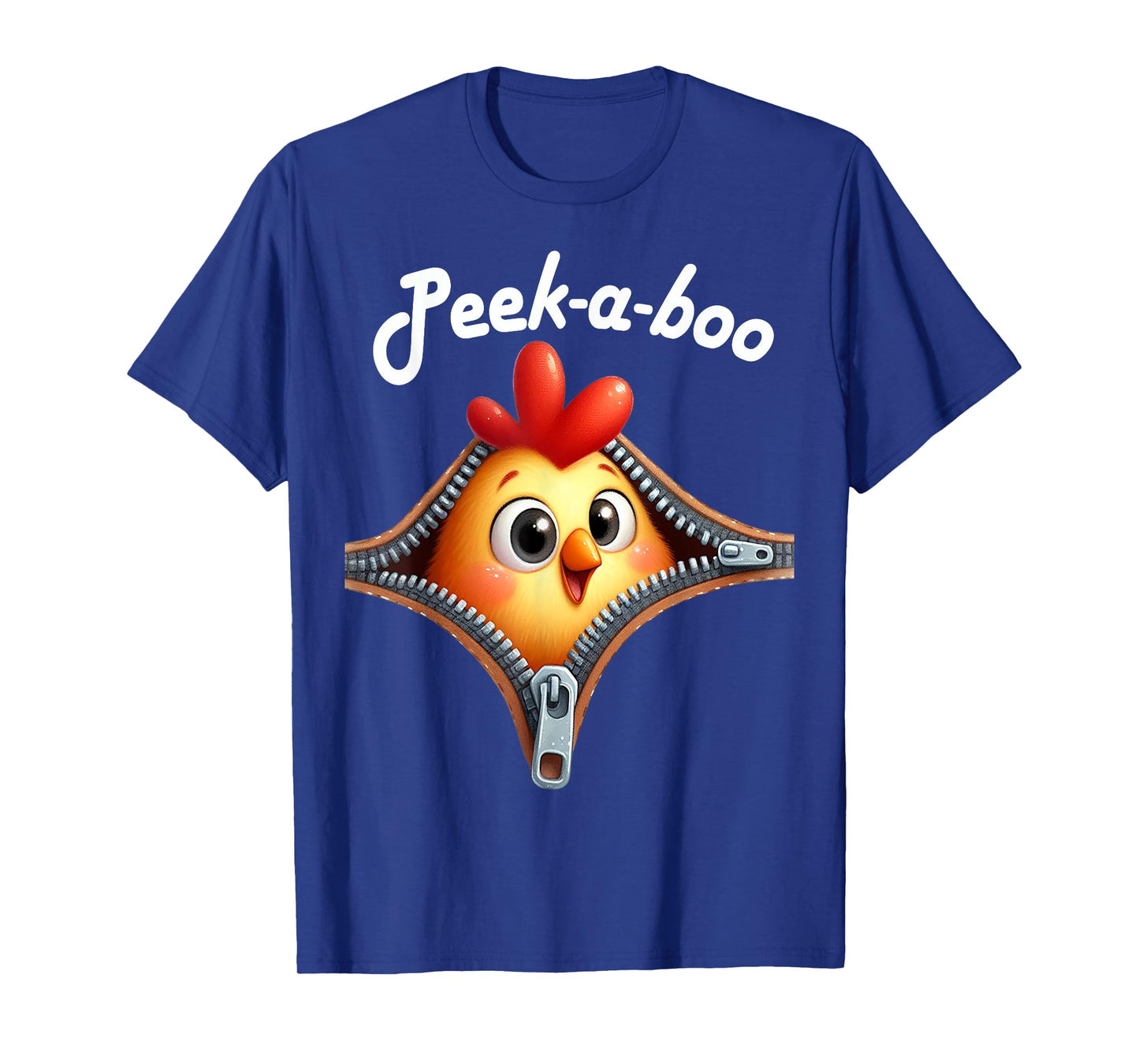 Funny - Peek-a-boo - Chicken T-Shirt