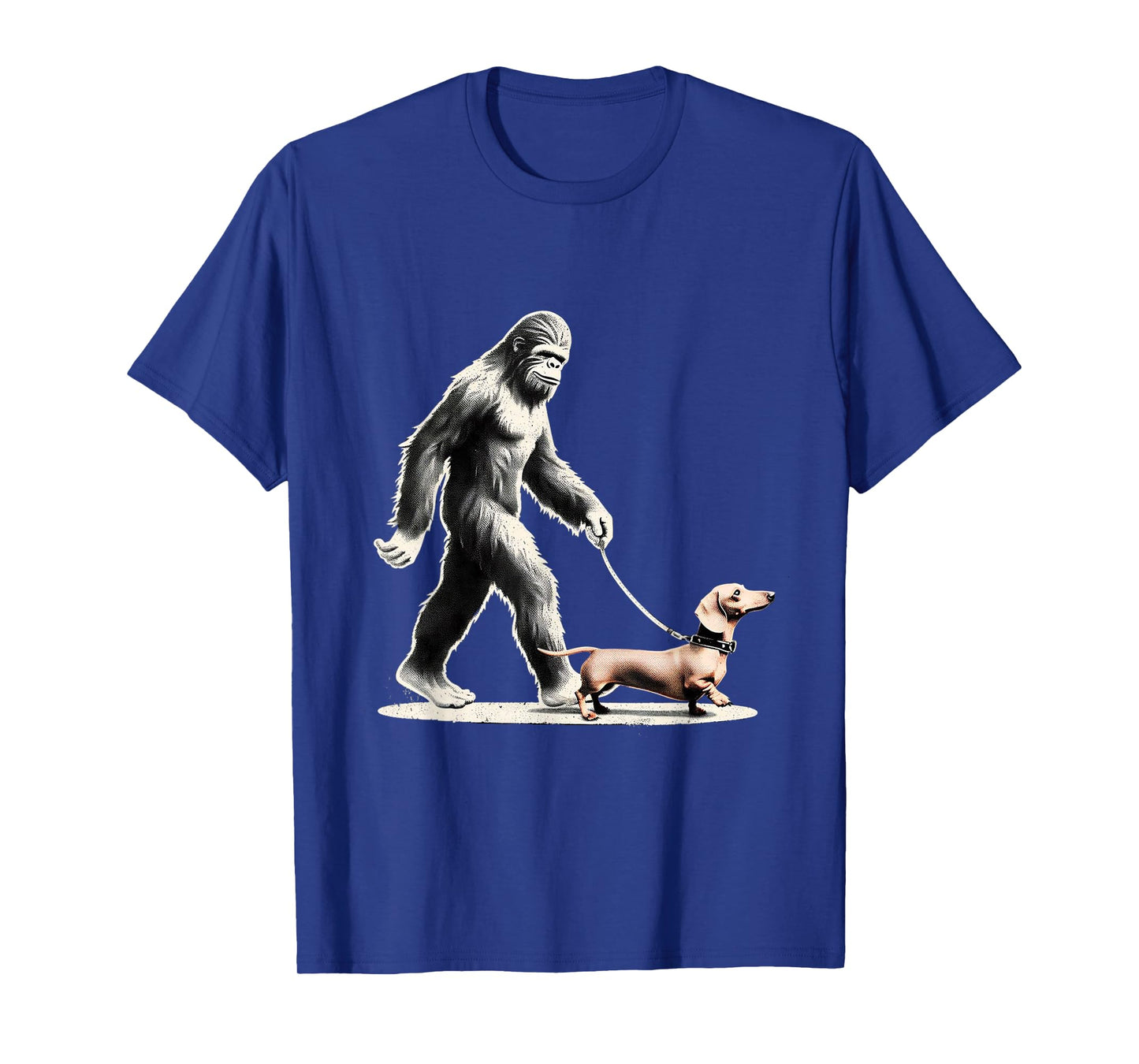 Bigfoot Walking Dachshund Funny Wiener Dog T-Shirt