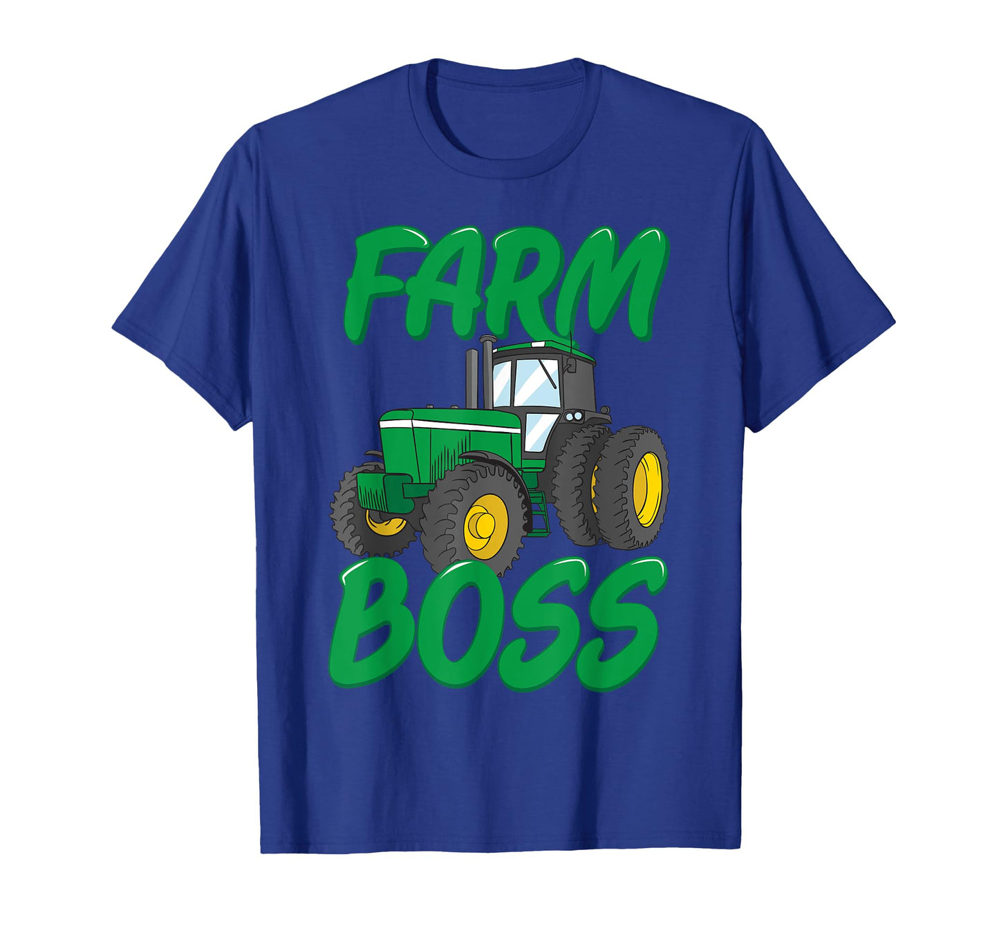 Farm Boss Funny Farmer Tractor Harvester Gift For Kids Boys T-Shirt