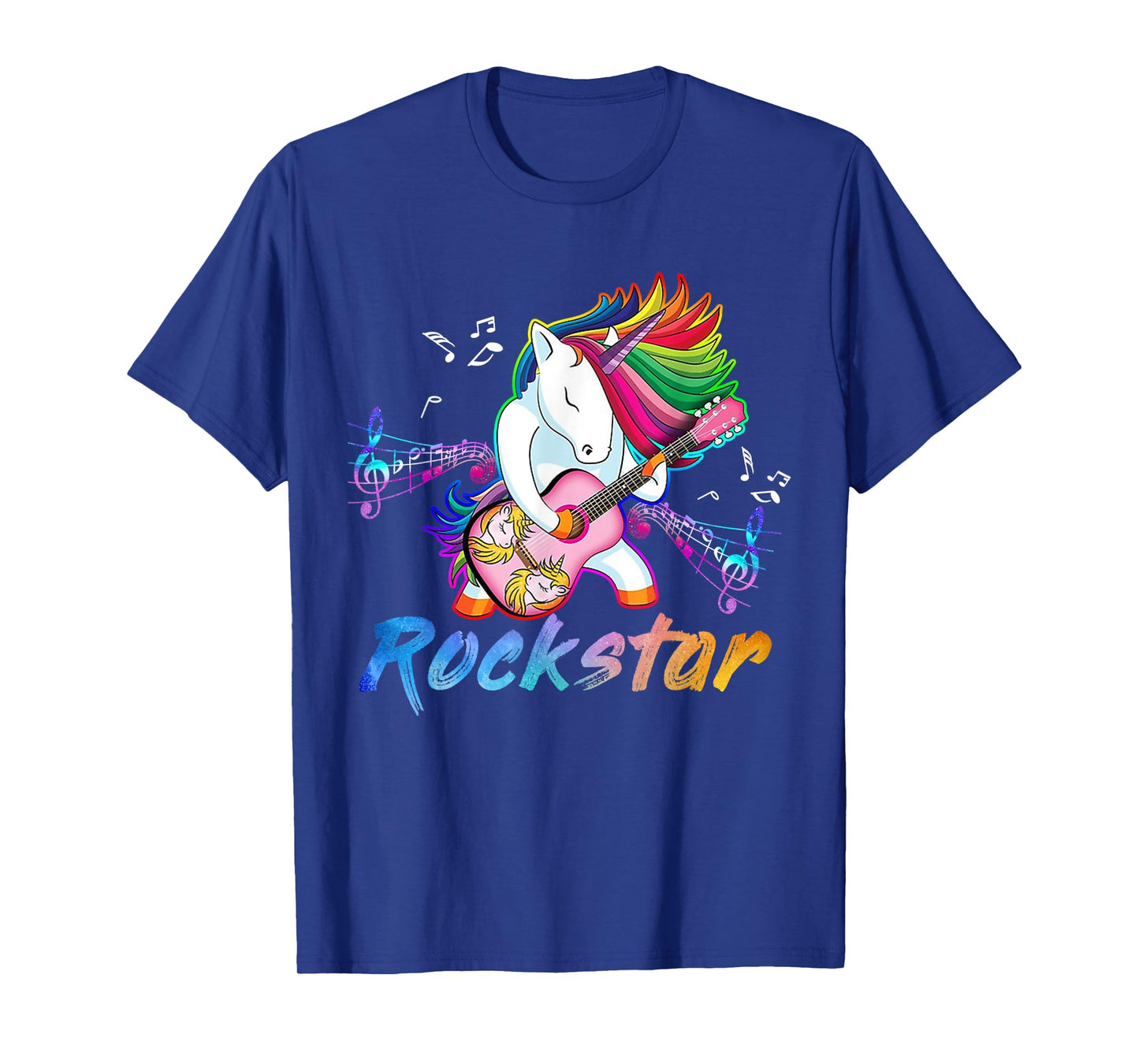 Unicorn Rock star Guitar Rockin' music singer T-Shirt