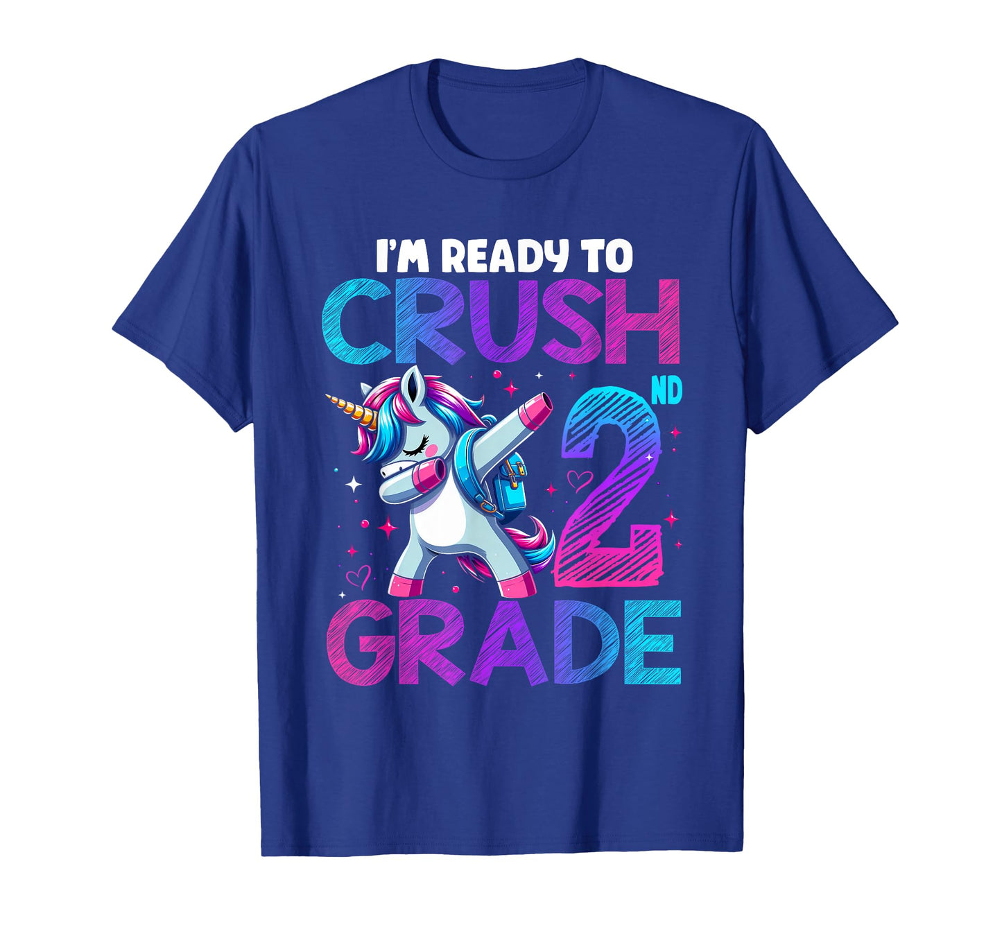 Crush 2nd grade Unicorn Girls Toddlers Kids Back To School T-Shirt