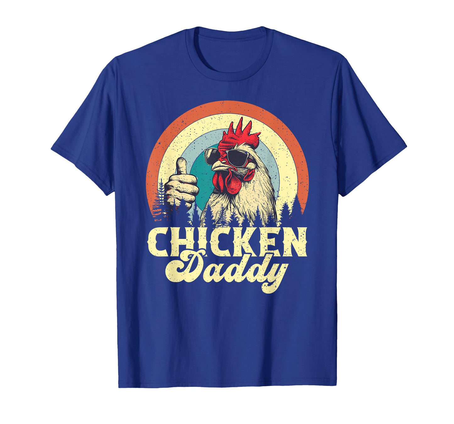 Chicken Daddy Vintage Poultry Farmer Funny Fathers Day T-Shirt