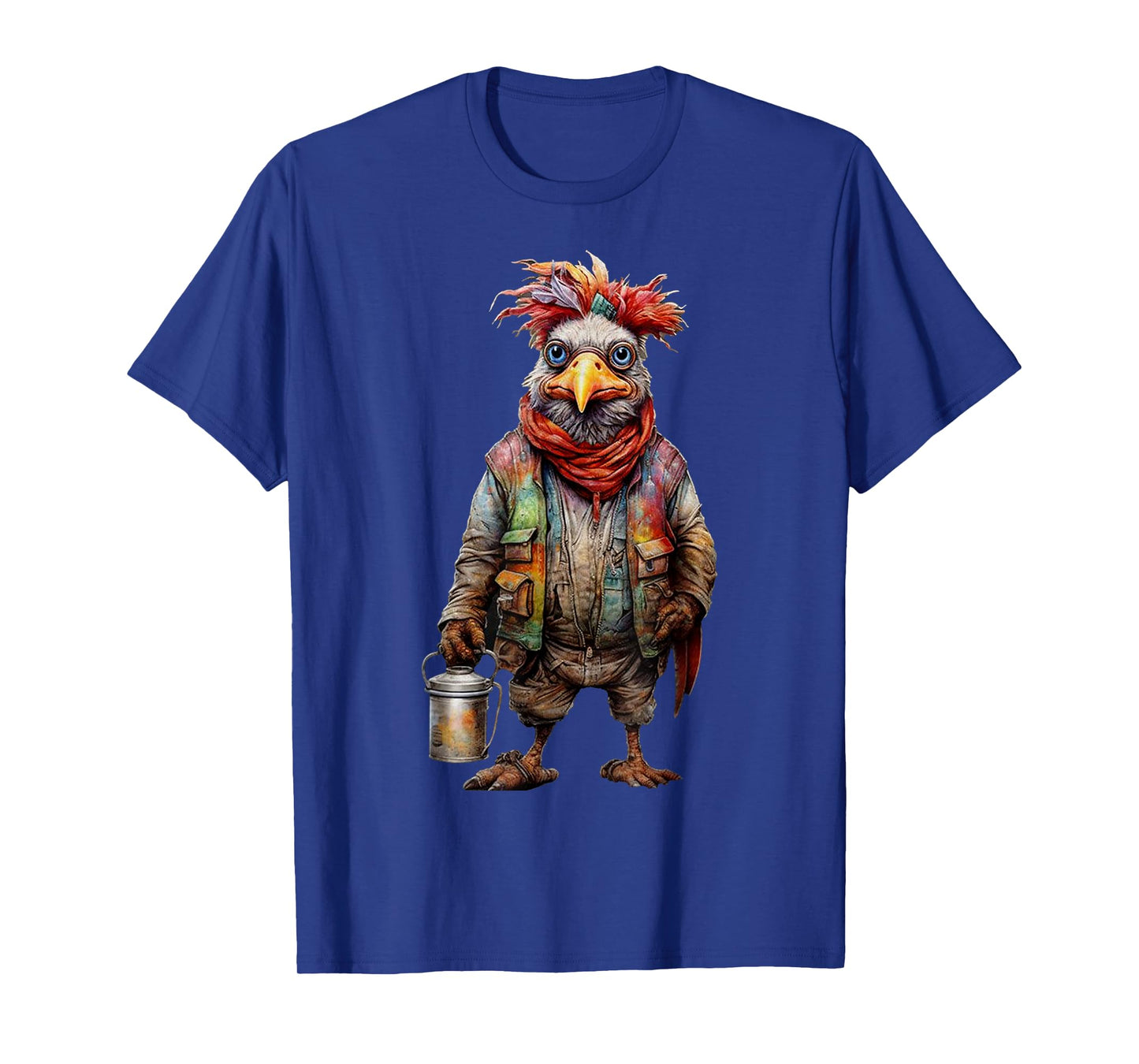 Peach-Bruh Christmas Funny Fashion Punk Retro Chicken T-Shirt