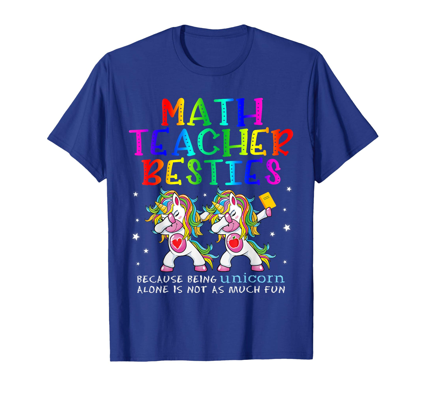 Math Teacher Besties Teacher's Day Best Friend T-Shirt for Men Women