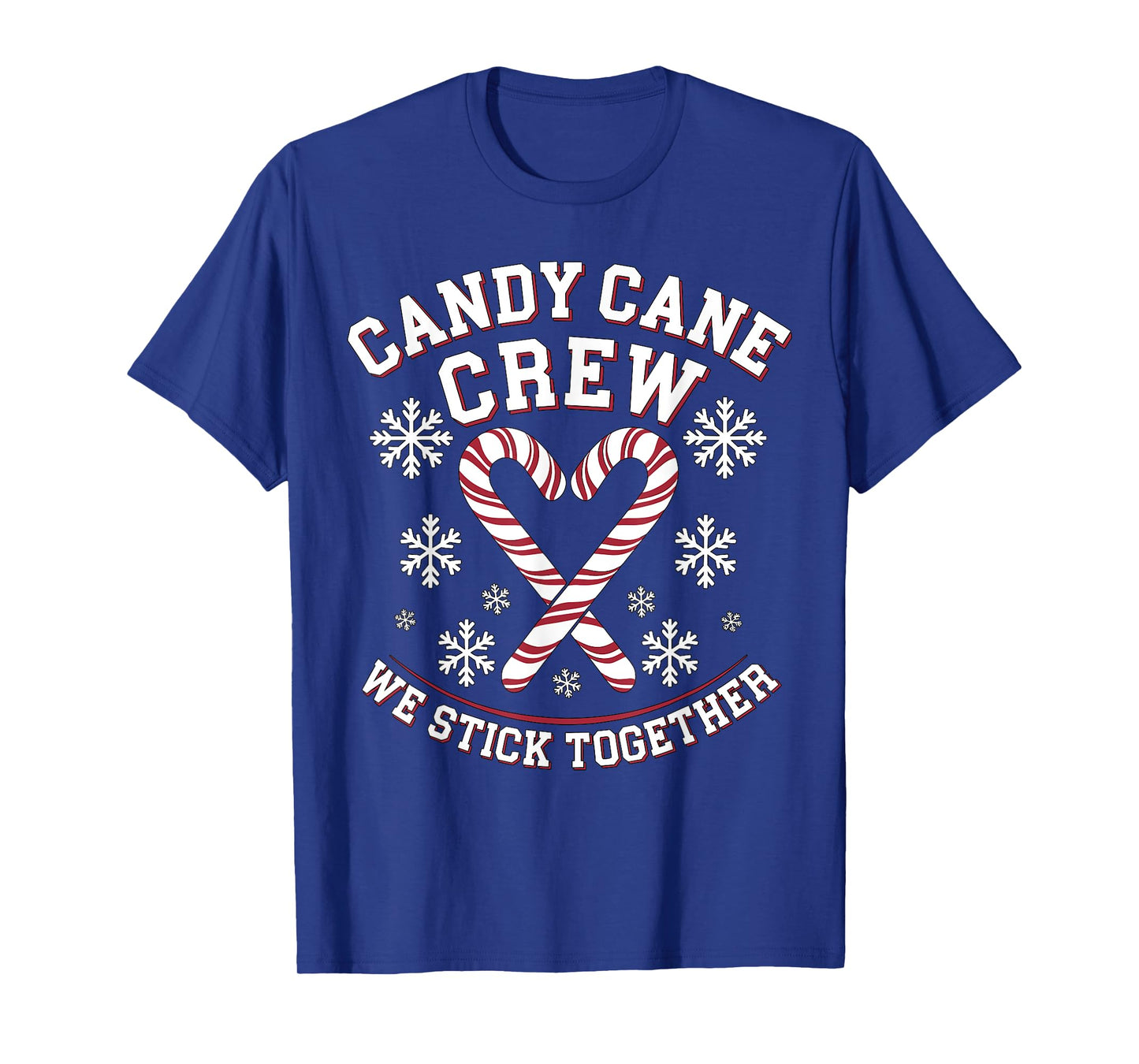 Candy Cane Crew We Stick Together Christmas Costume Xmas T-Shirt