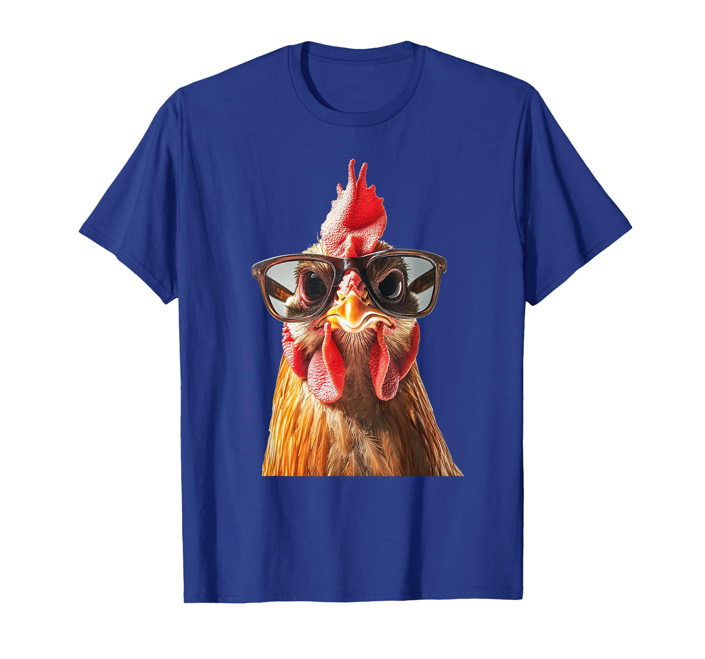 Funny Chicken wearing Sunglasses Graphic T-Shirt
