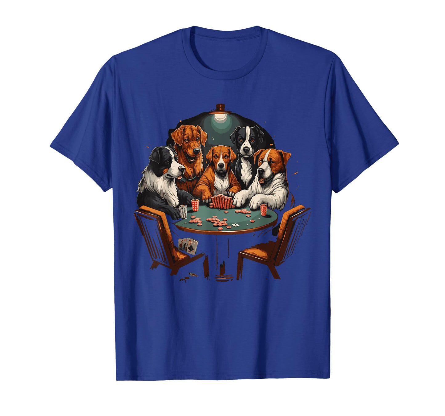 Dogs Playing Poker Cards Dog Casino Player Gambling T-Shirt for Men Women