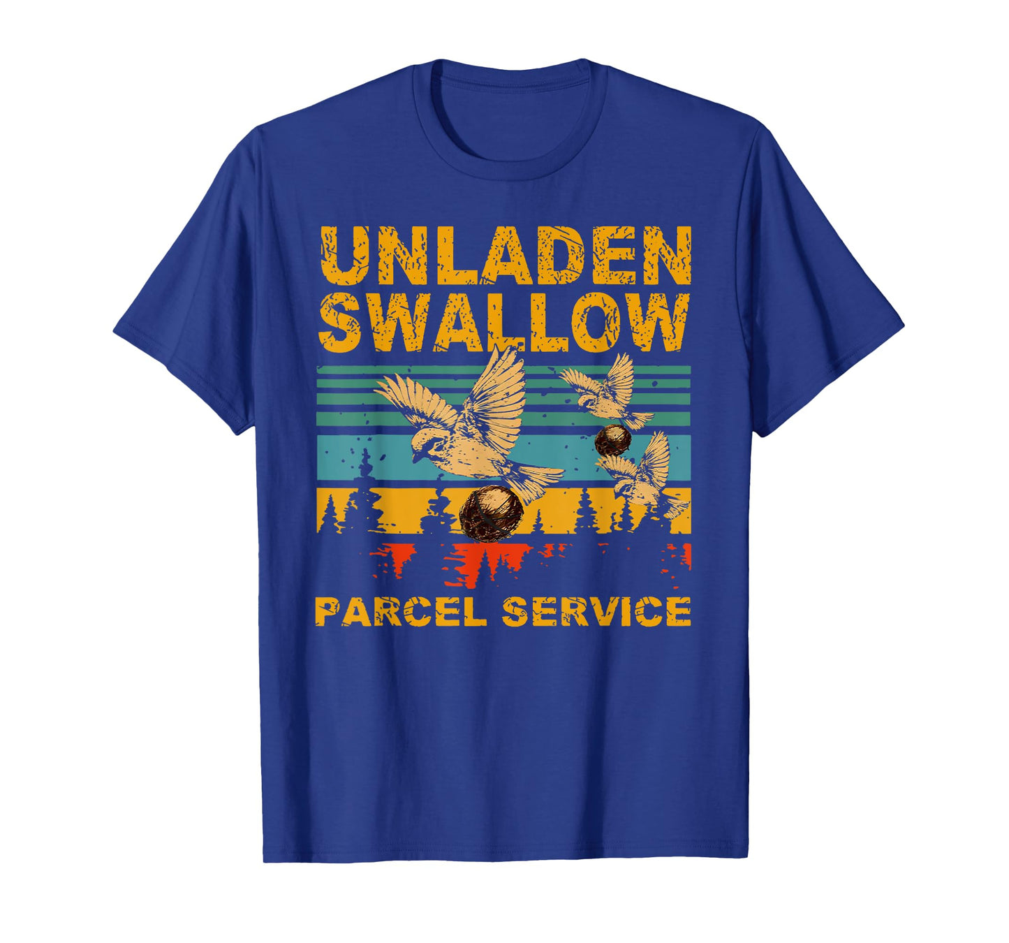 Unladen Swallow Parcel Service Cute Pigeon Migratory Bird T-Shirt