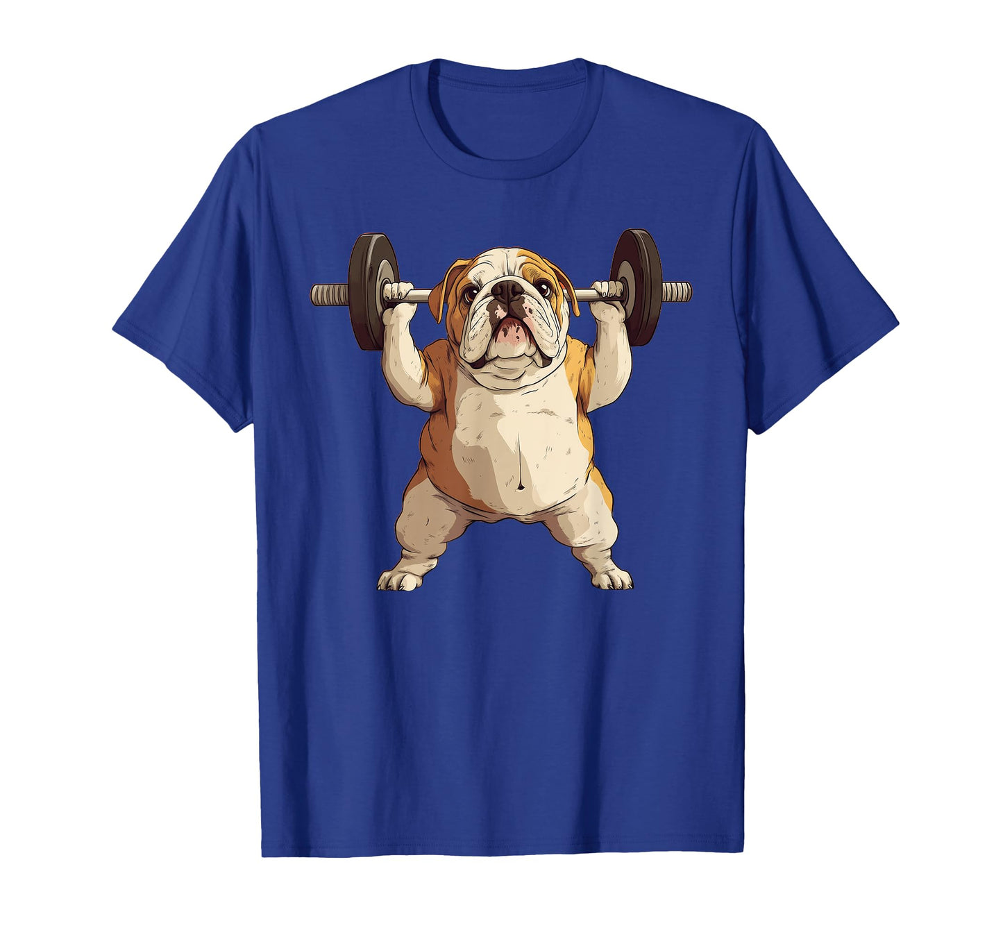 English Bulldog Dog Powerlifting Weightlifting Gym Workout T-Shirt