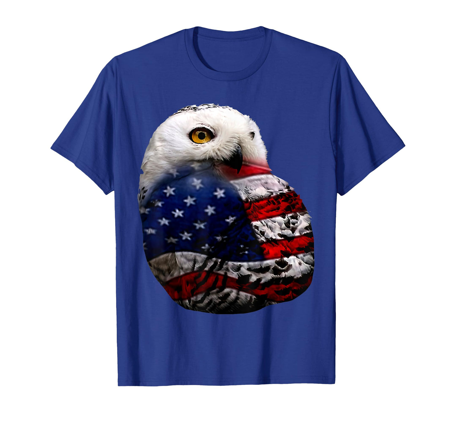 Owl flag outfit owl lovers bird lovers 4th of July T-Shirt