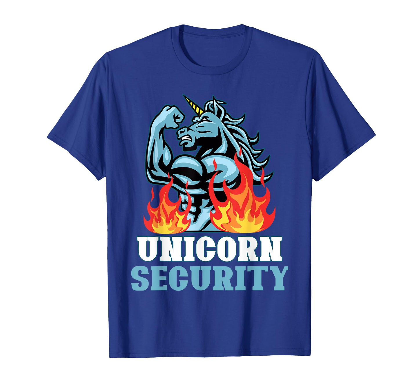 Unicorn Security Funny Unicorns Rainbow Lover Graphic T-Shirt