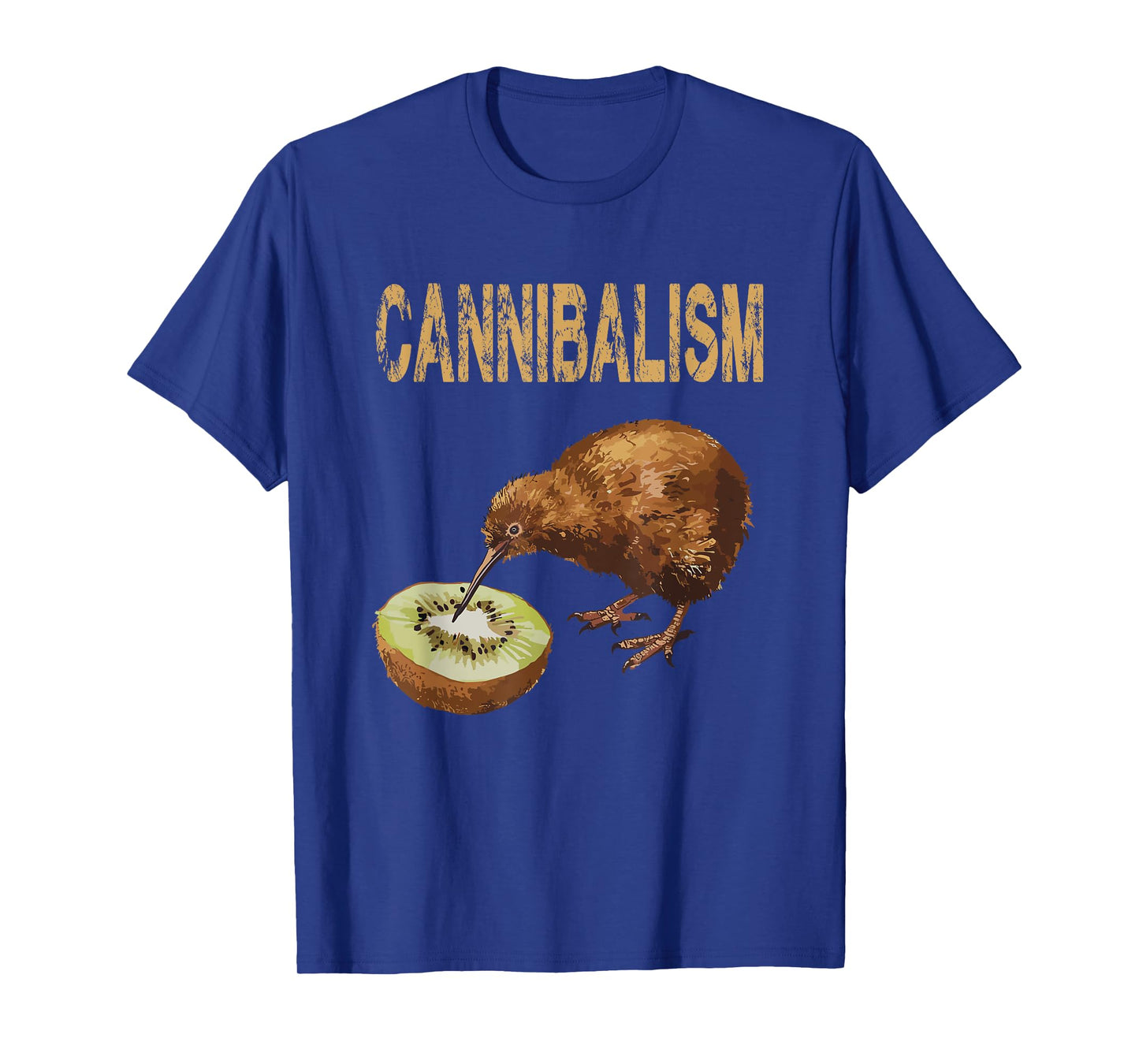 Cannibalism Kiwi Bird Enjoys a Kiwifruit Fun T-Shirt