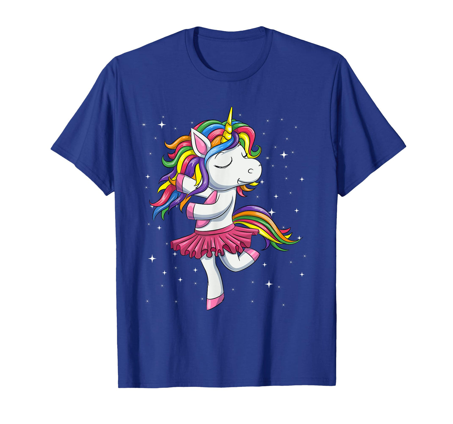 Ballet Dancing Unicorn Shirt, Rainbow Ballerina Dance Girls T-Shirt