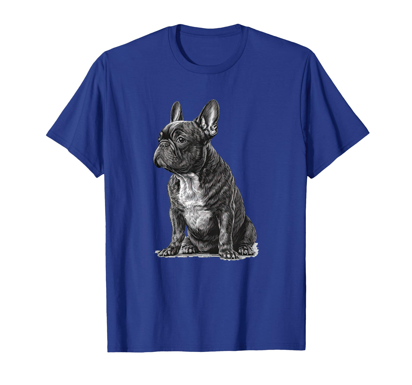 Funny French Bulldog Frenchie Black and White T-Shirt