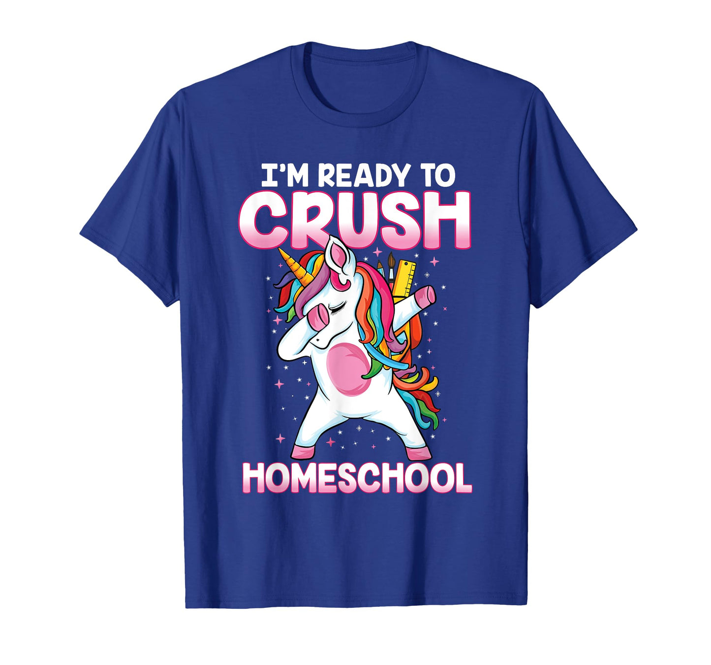 Back to School Dabbing unicorn ready to crush Homeschool T-Shirt