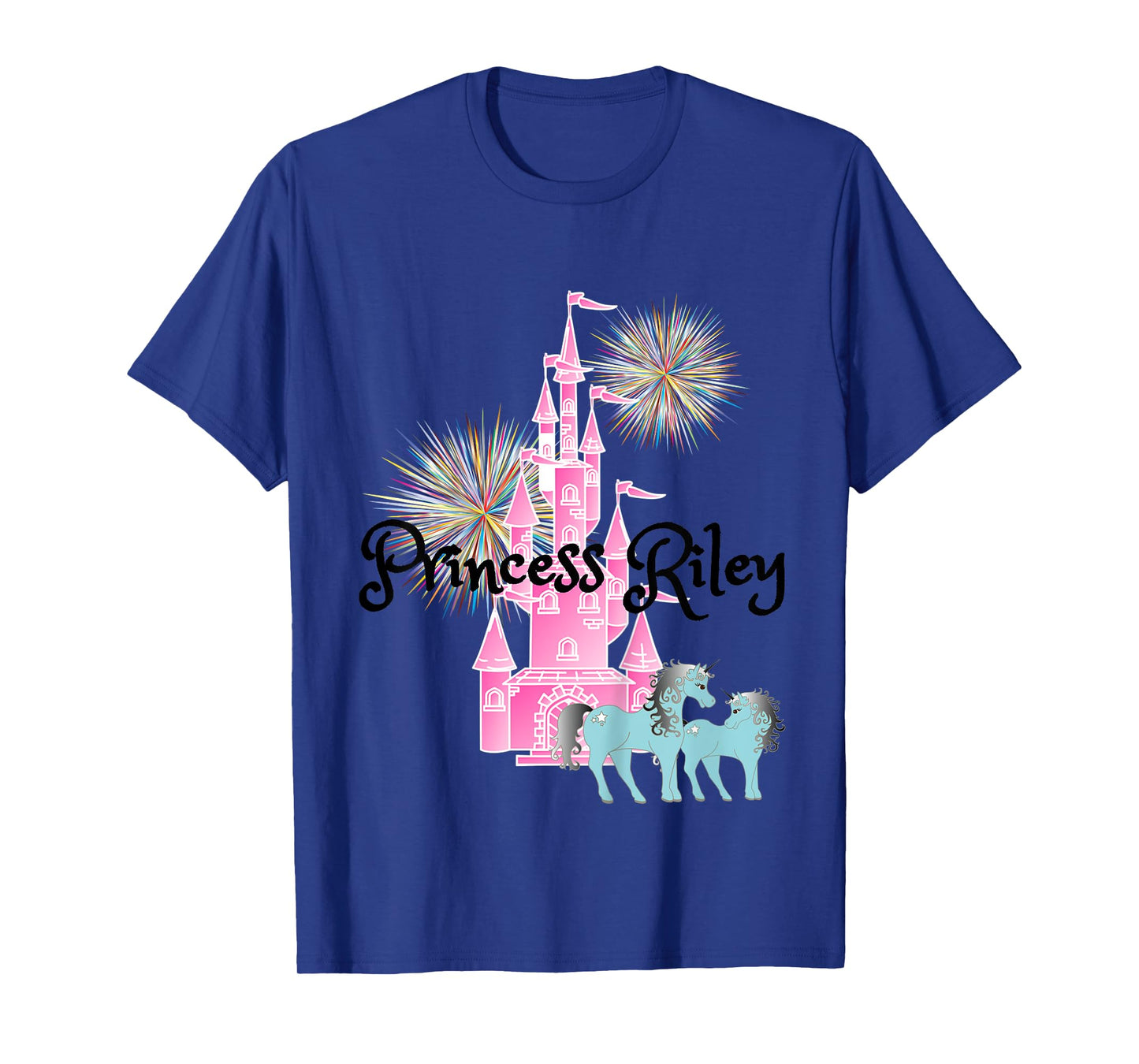 Kids Princess Riley Name Girls Personalized Custom T-Shirt