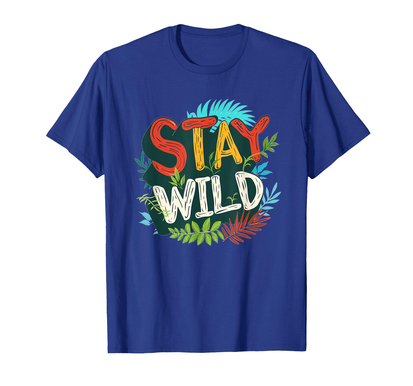 Multicolor Stay Wild Emblem T-Shirt