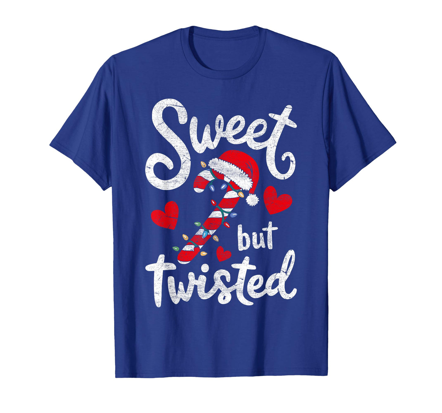 Sweet But Twisted Funny Christmas Candy Cane Xmas Holiday T-Shirt