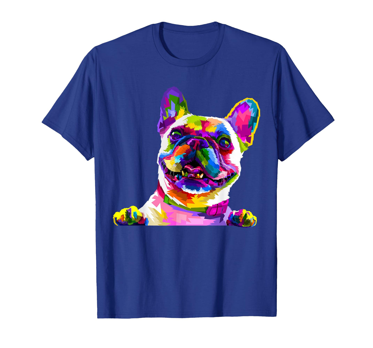 Frenchie French Bulldog Pop Art Portrait Bouledogue T-Shirt