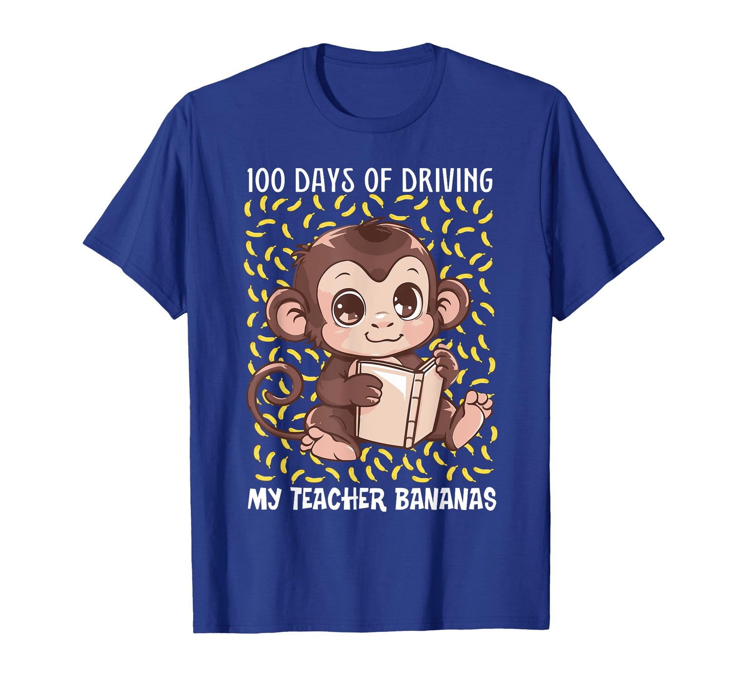 100th Day Of School Bananas Monkey Pun Teacher Student T-Shirt