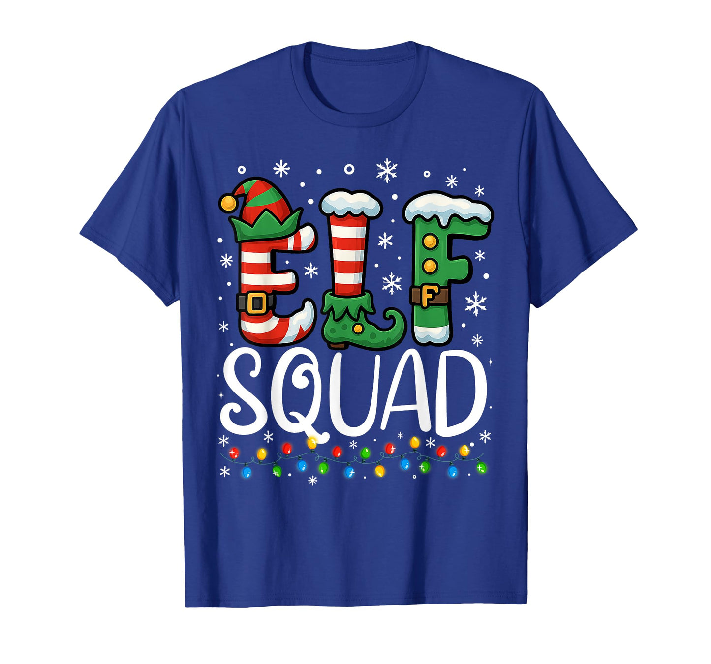 Elf Family Christmas Matching Pajamas Xmas Elf Squad T-Shirt