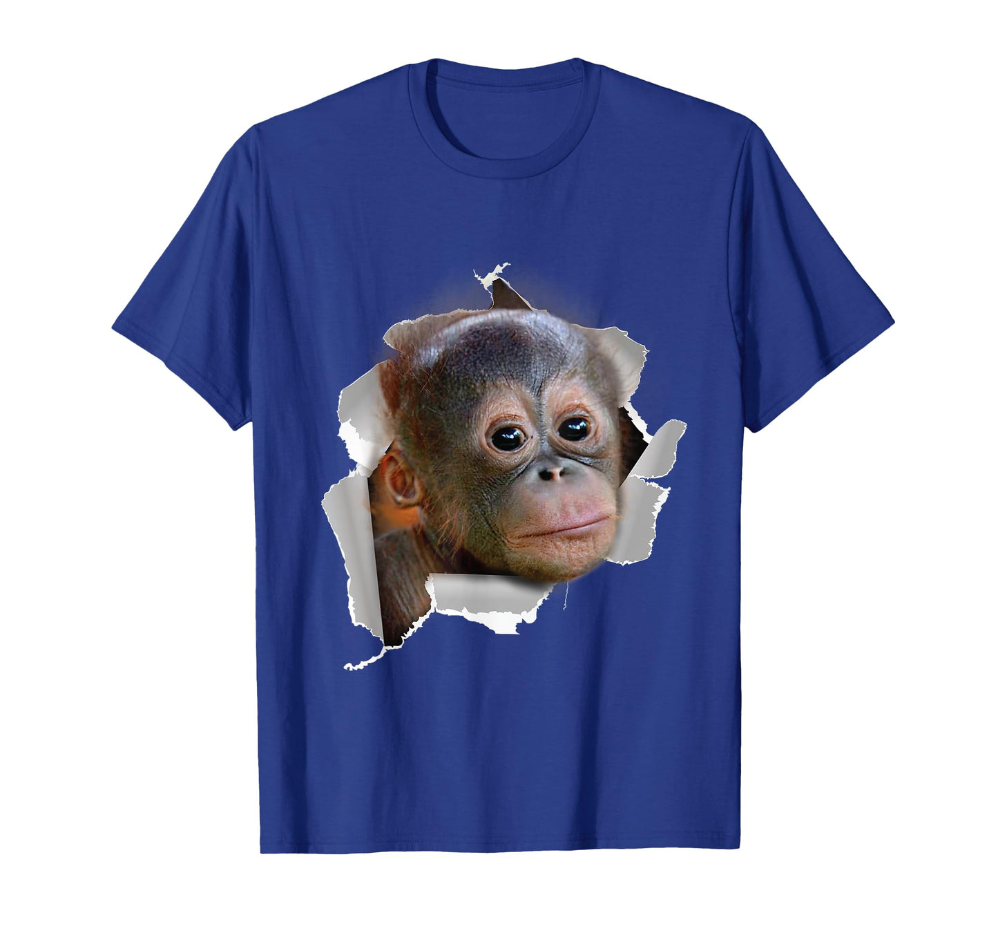 Funny Monkey Baby Orang Utan Orang Utan Face Costume T-Shirt